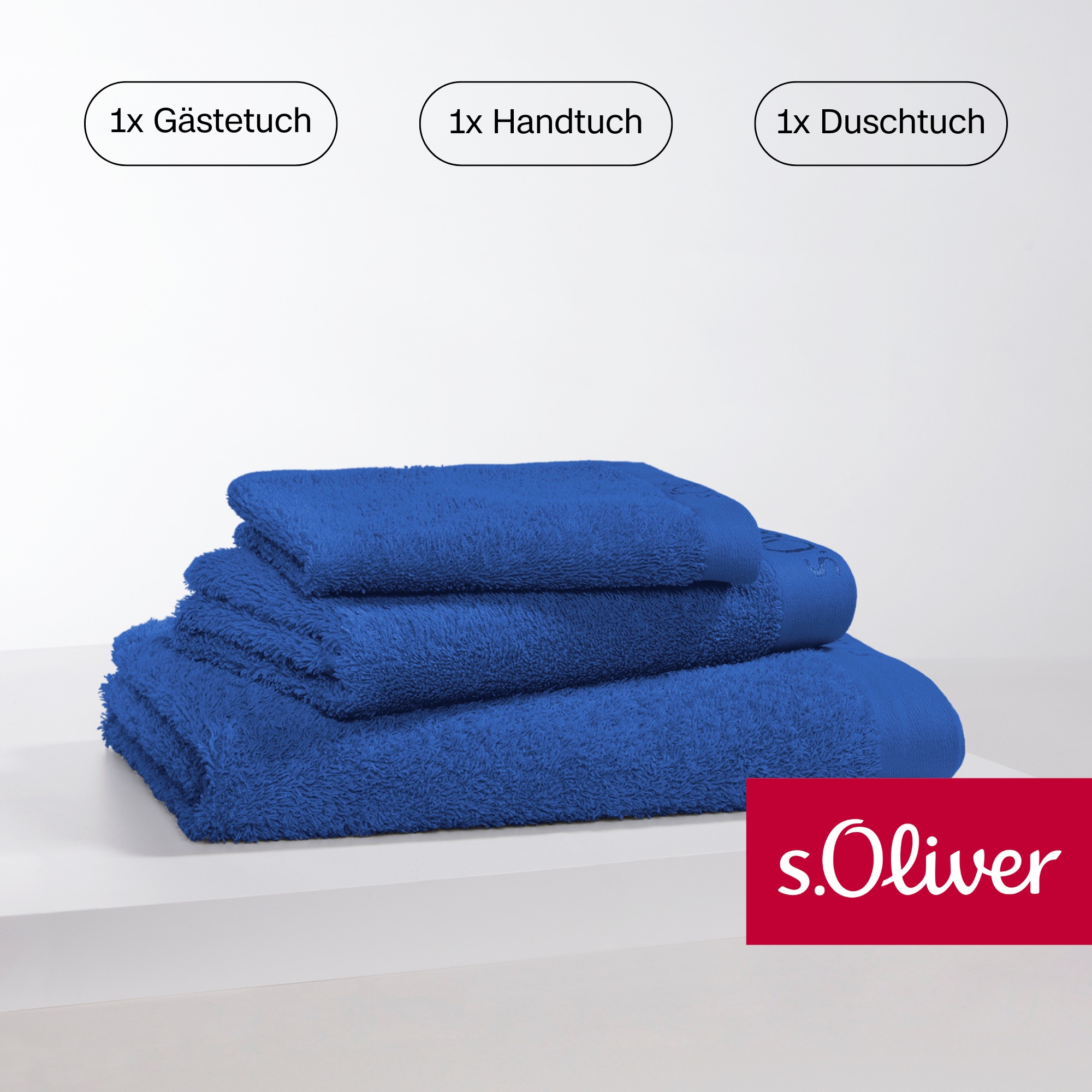 s.Oliver Handtuch Set »s. Oliver, besonders weich und saugfähig«, (Set, 3 S günstig online kaufen