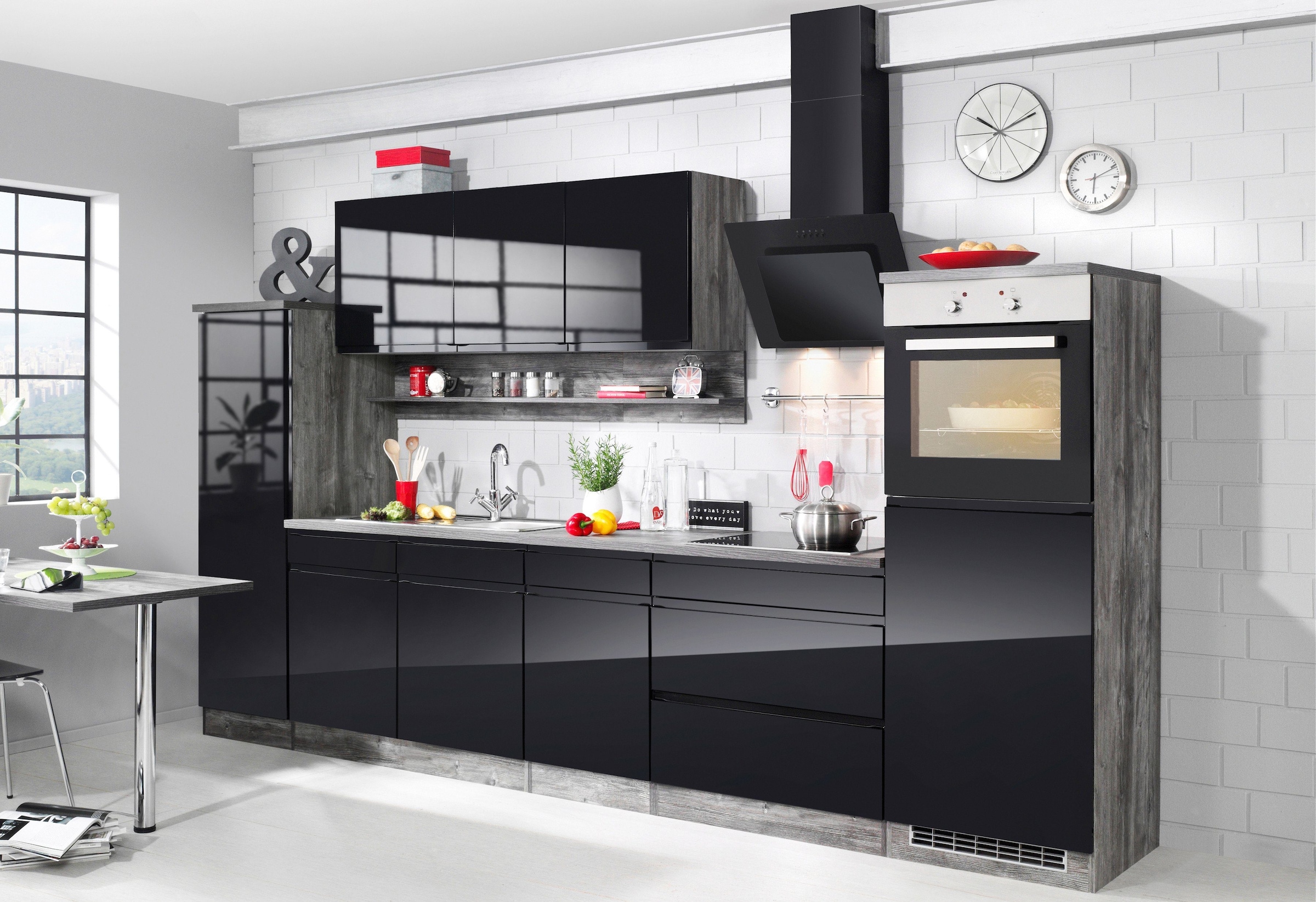 HELD MÖBEL Spülenschrank »Virginia«, 100 cm breit, inklusive Einbauspüle