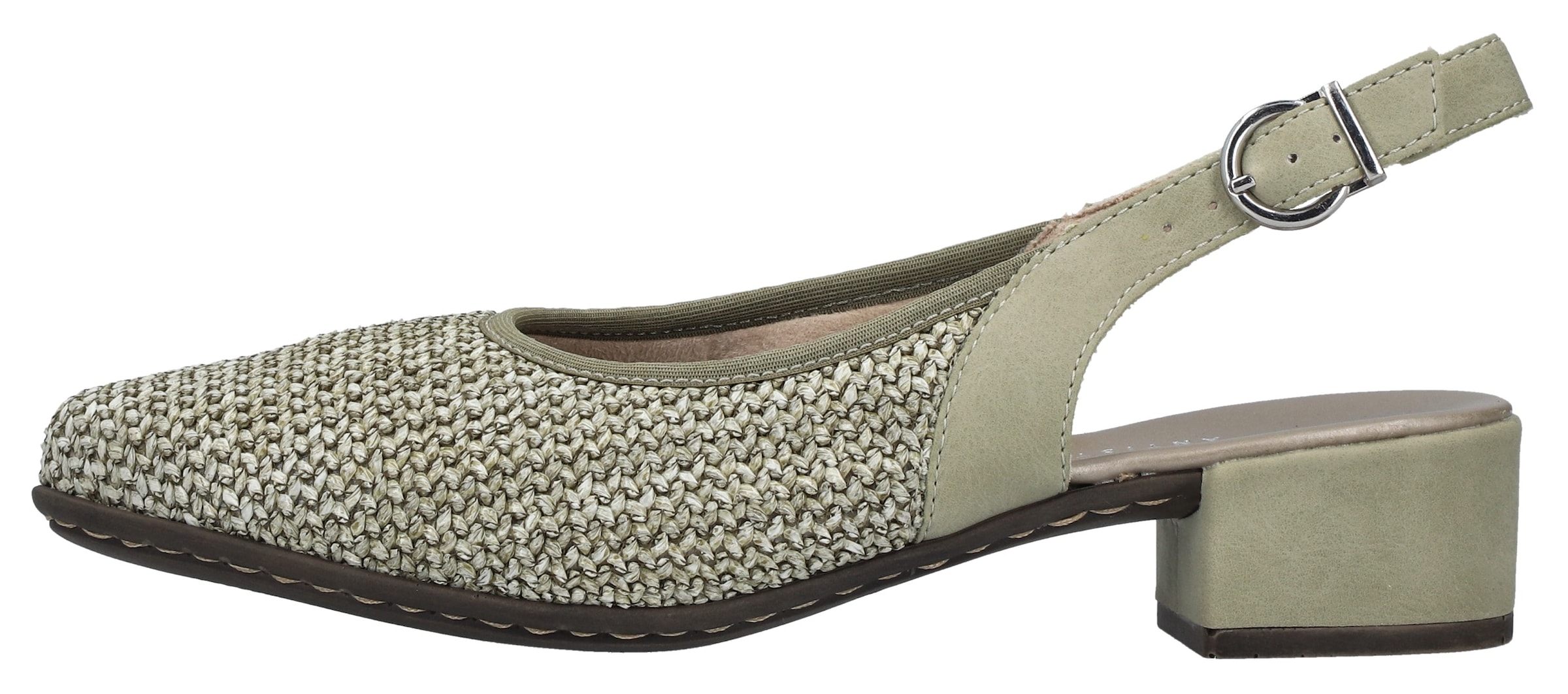 Rieker Slingsandale  Sommerschuh, Festtagsschuh, Blockabsatz, mit Riemchen