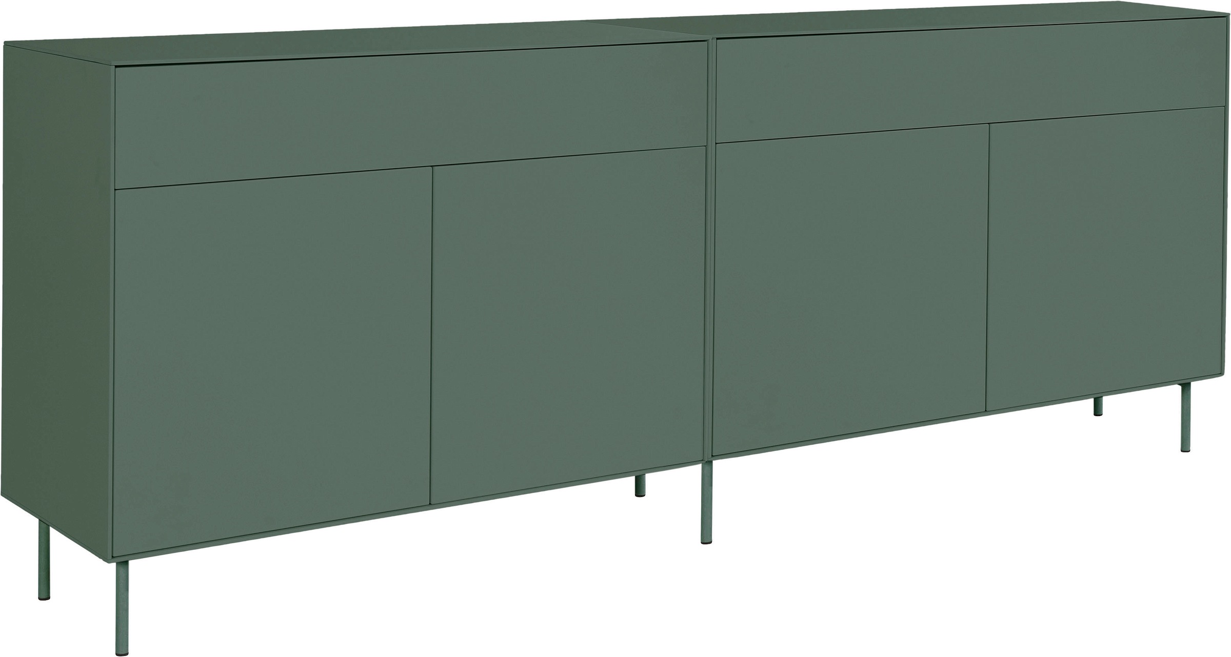 LeGer Home by Lena Gercke Sideboard »Essentials«, (2 St.), Breite: 224cm, MDF lackiert, Push-to-open-Funktion