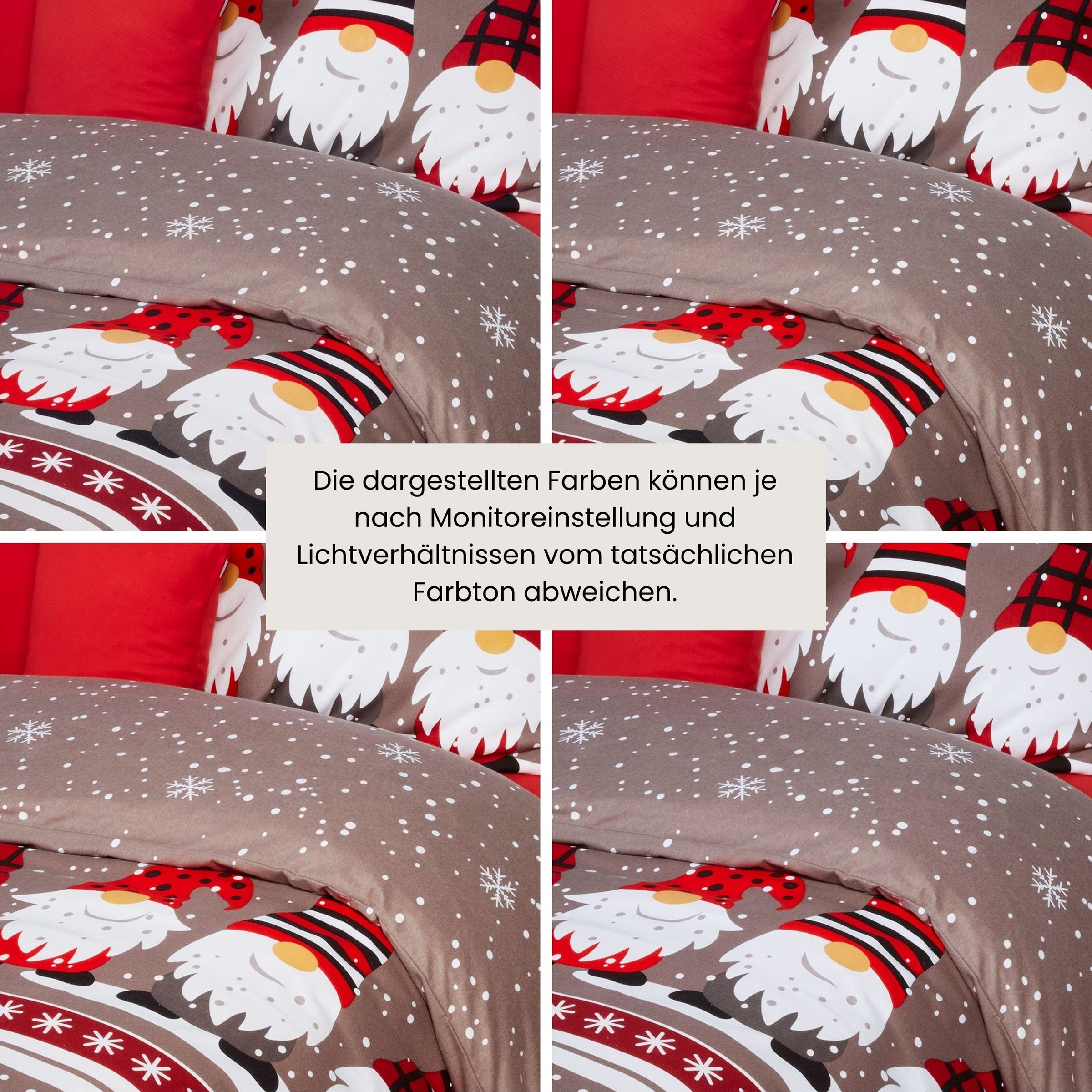 Schiesser Bettwäsche »Wichtel aus weicher Baumwolle mit coolem Winter-Print« 2 Stk. OEKO-TEX® MADE IN GREEN-zertifiziert