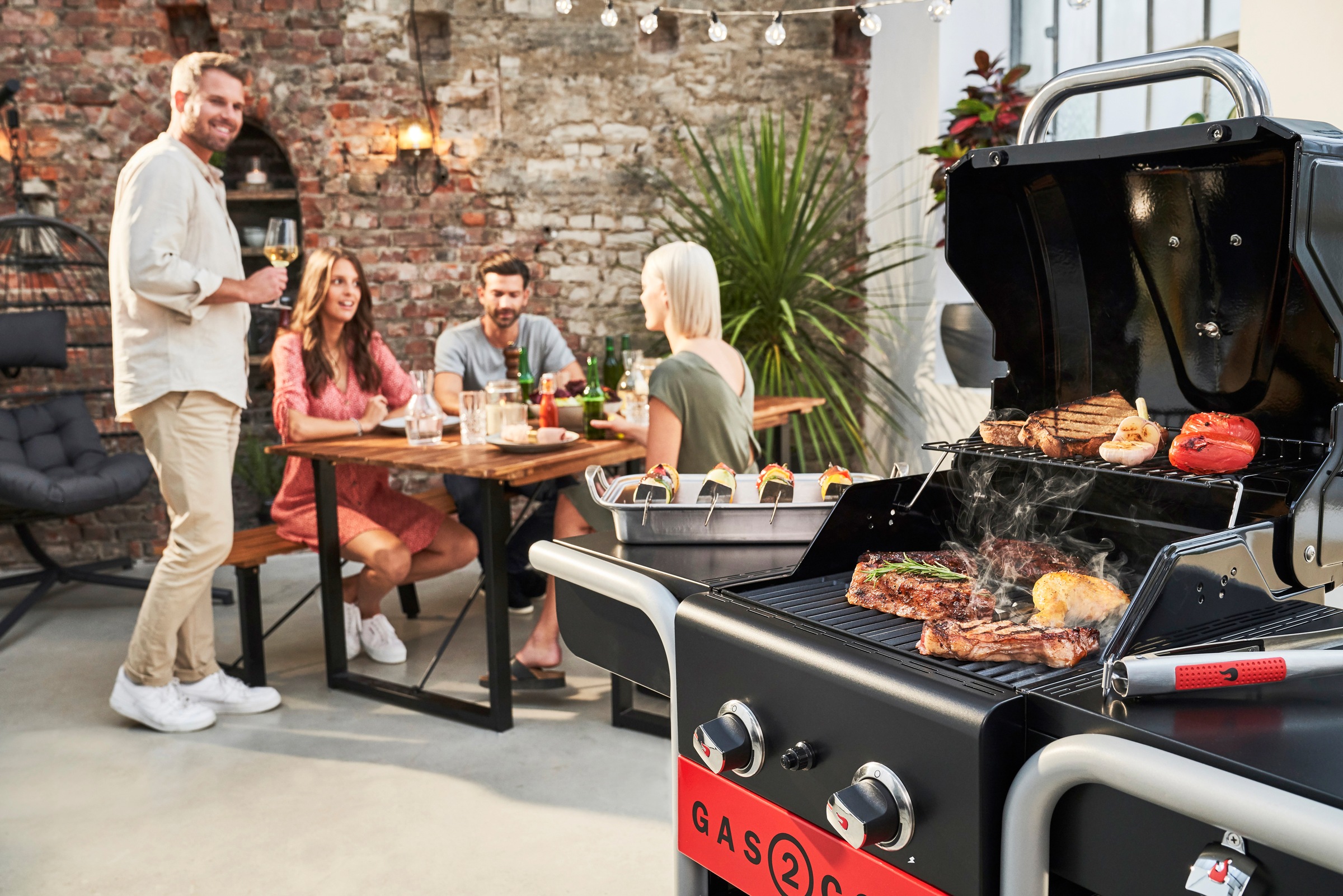 6. Bild von Char-Broil Kombigrill »Hybrid Gas2Coal 2.0 210«, 2-Brenner mit Seitenablage