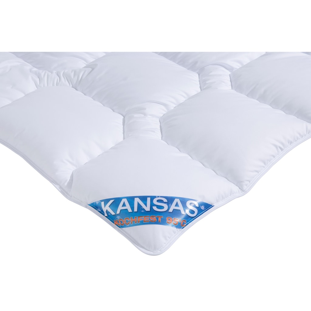 f.a.n. Schlafkomfort Microfaserbettdecke »Kansas«, normal, Füllung Polyesterfaser, Bezug 100% Polyester, (1 St.), Von Verbrauchern mit 5 Sternen (SEHR GUT) bewertet* Super Bettdecke in 135x200