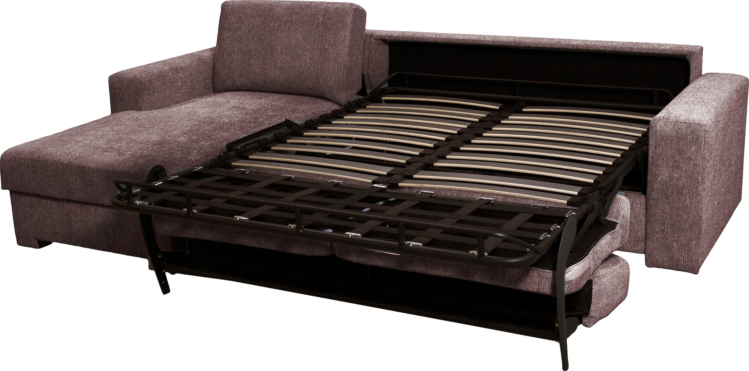 Home affaire Ecksofa »Roma "M" Matratzenhöhe 14 cm, Dauerschlaffunktion, mit Unterfederung,«, Liegemaße ca 143x198 cm, L-Form