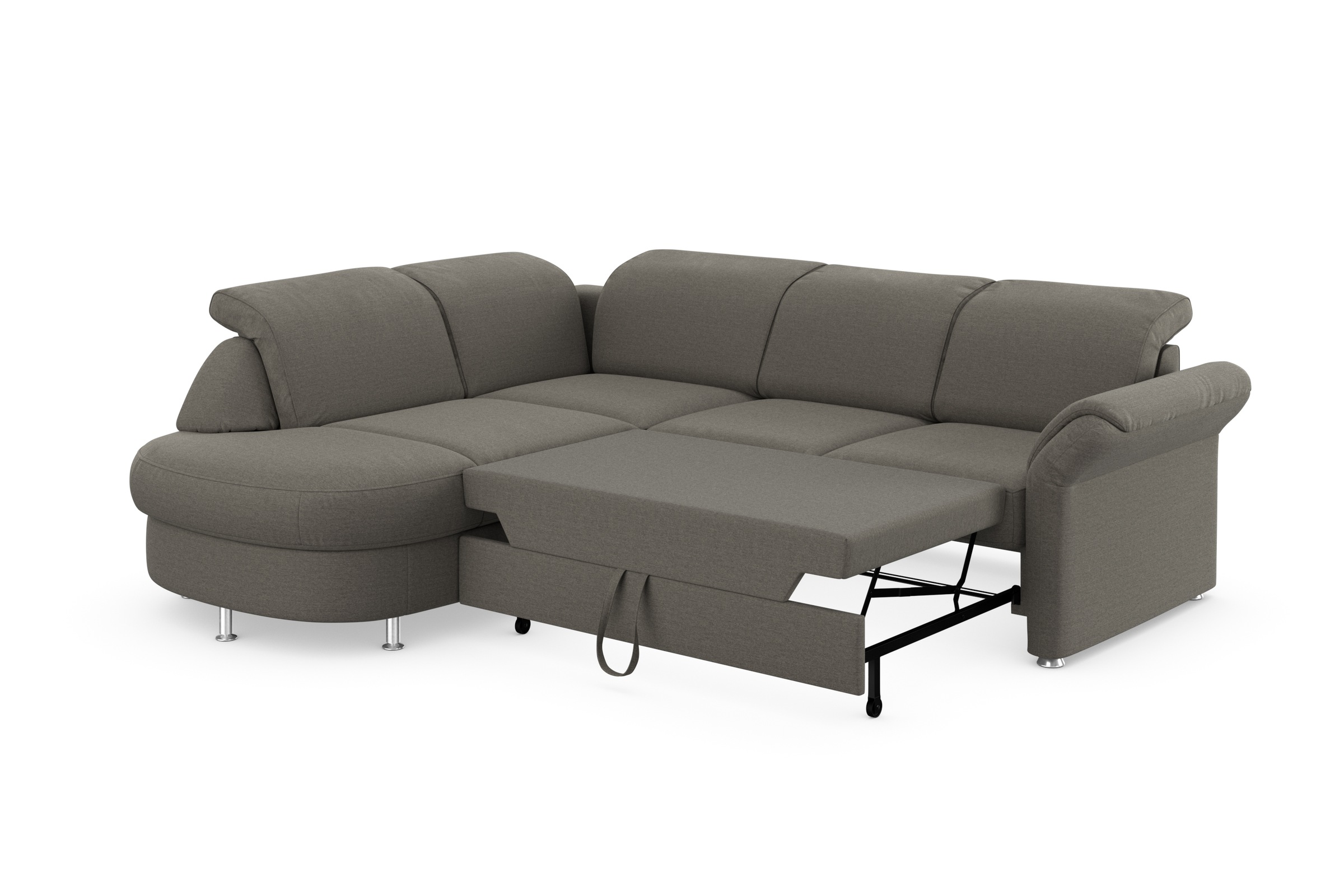 sit&more Ecksofa »Apulia L-Form«, wahlweise Bettfunktion, Bettkasten und Kopf- und Armteilverstellung
