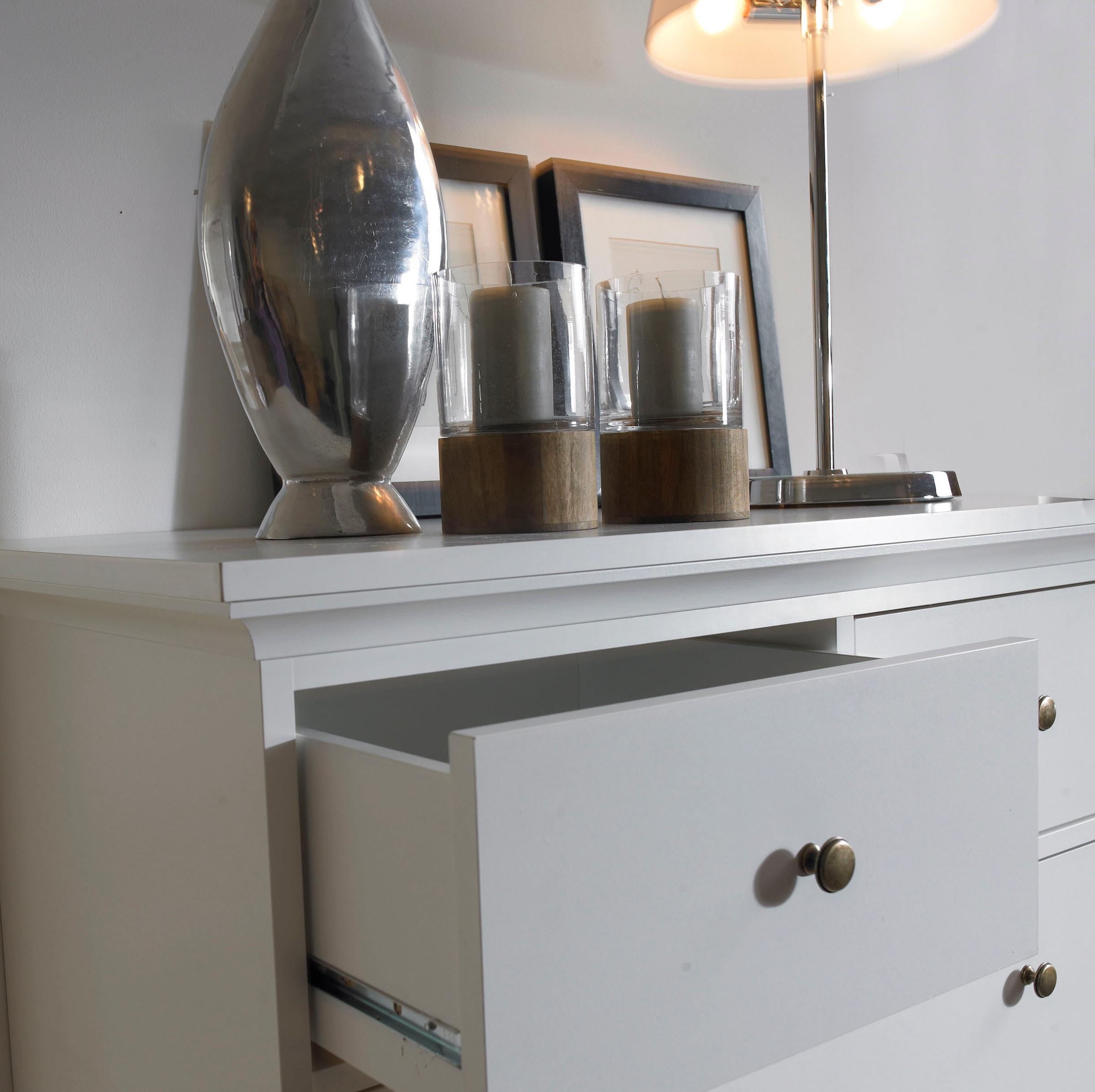 Home affaire Sideboard »Paris«, mit vielen Stauraummöglichkeiten und Rahmenoptik, Breite Höhe 140 cm