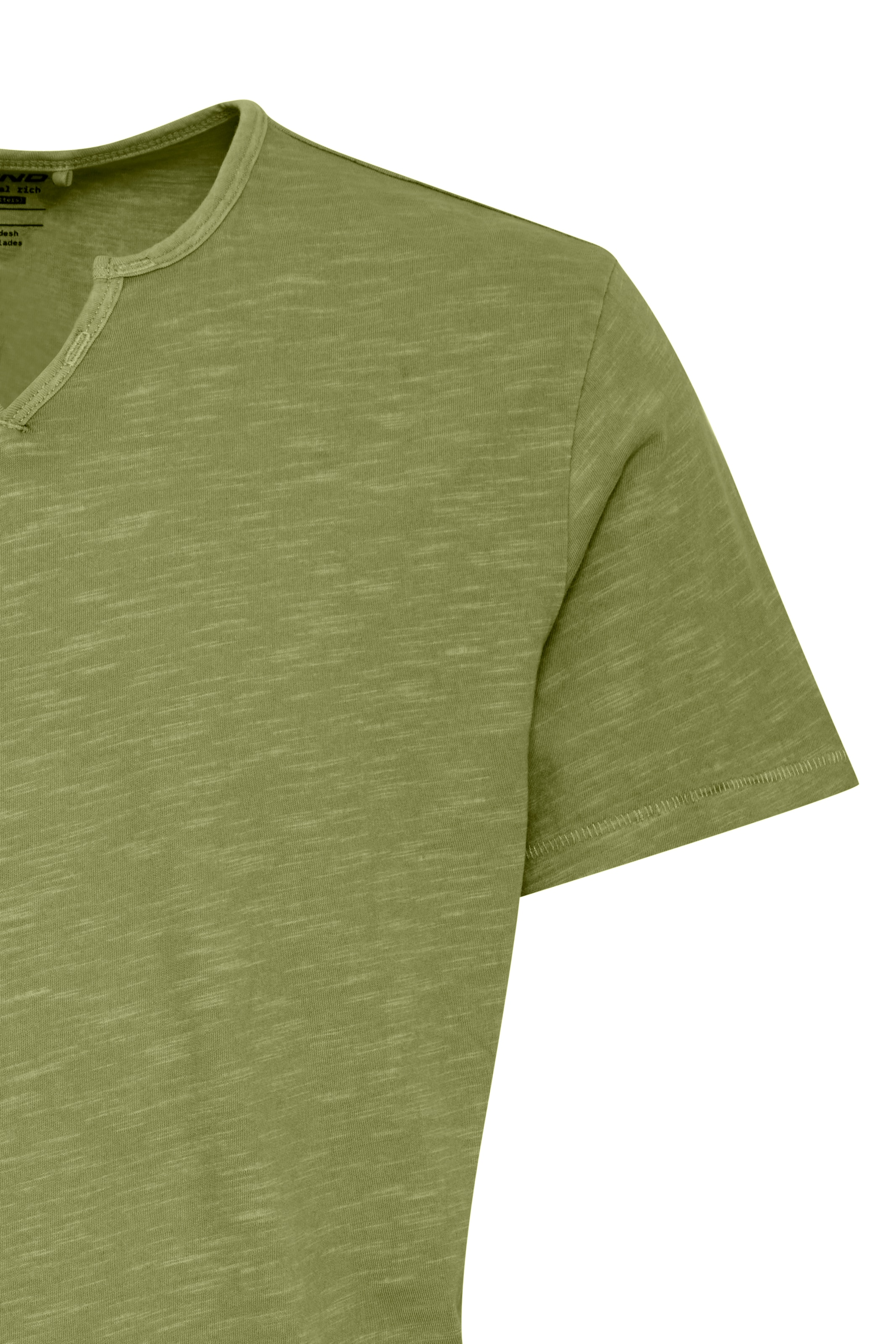 Blend T-Shirt »BHAshton split neck tee« mit Deko-Knopfdetail am Ausschnitt