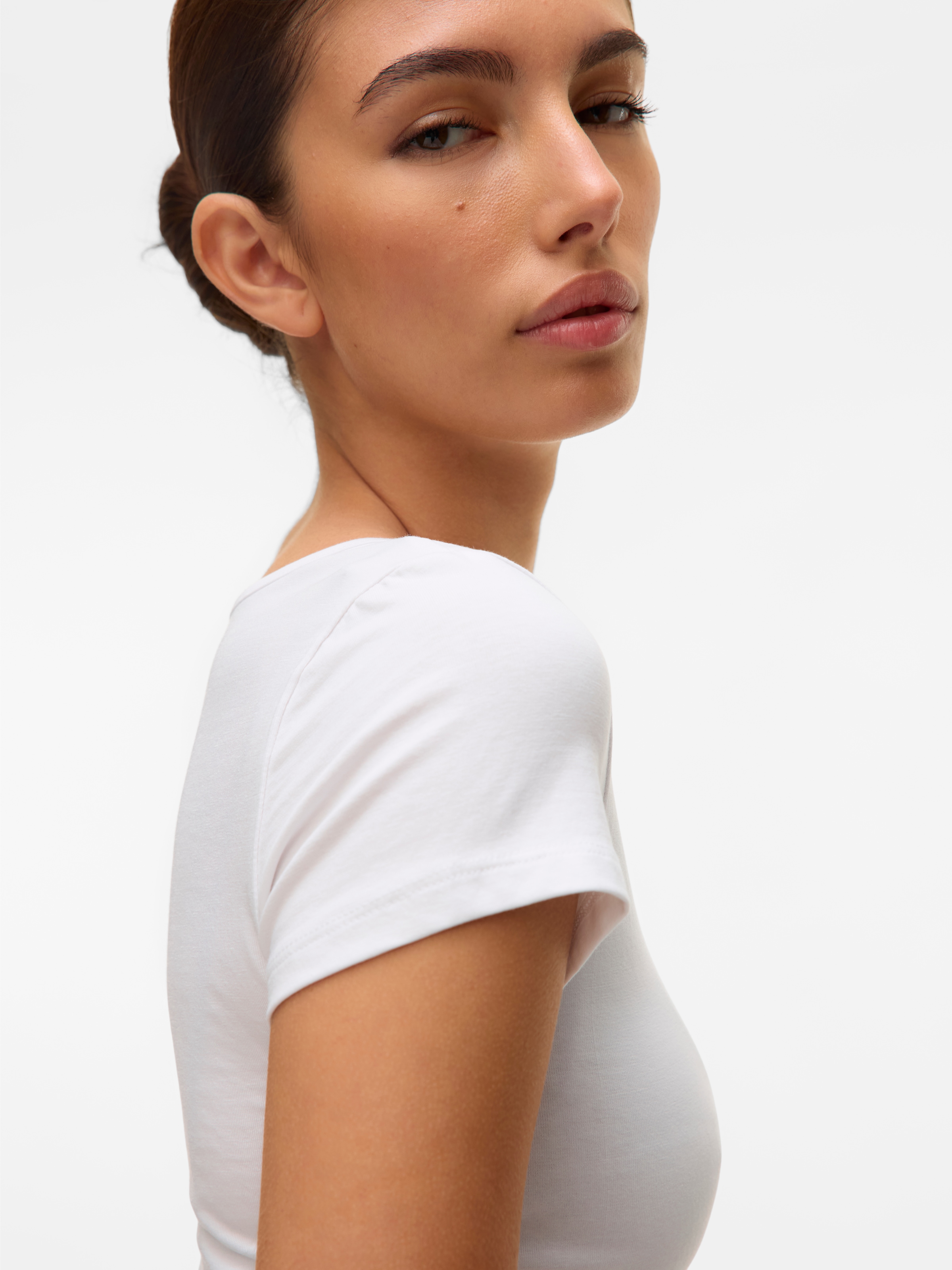 Vero Moda Rundhalsshirt »VMMAXI MY SOFT SS U-NECK«