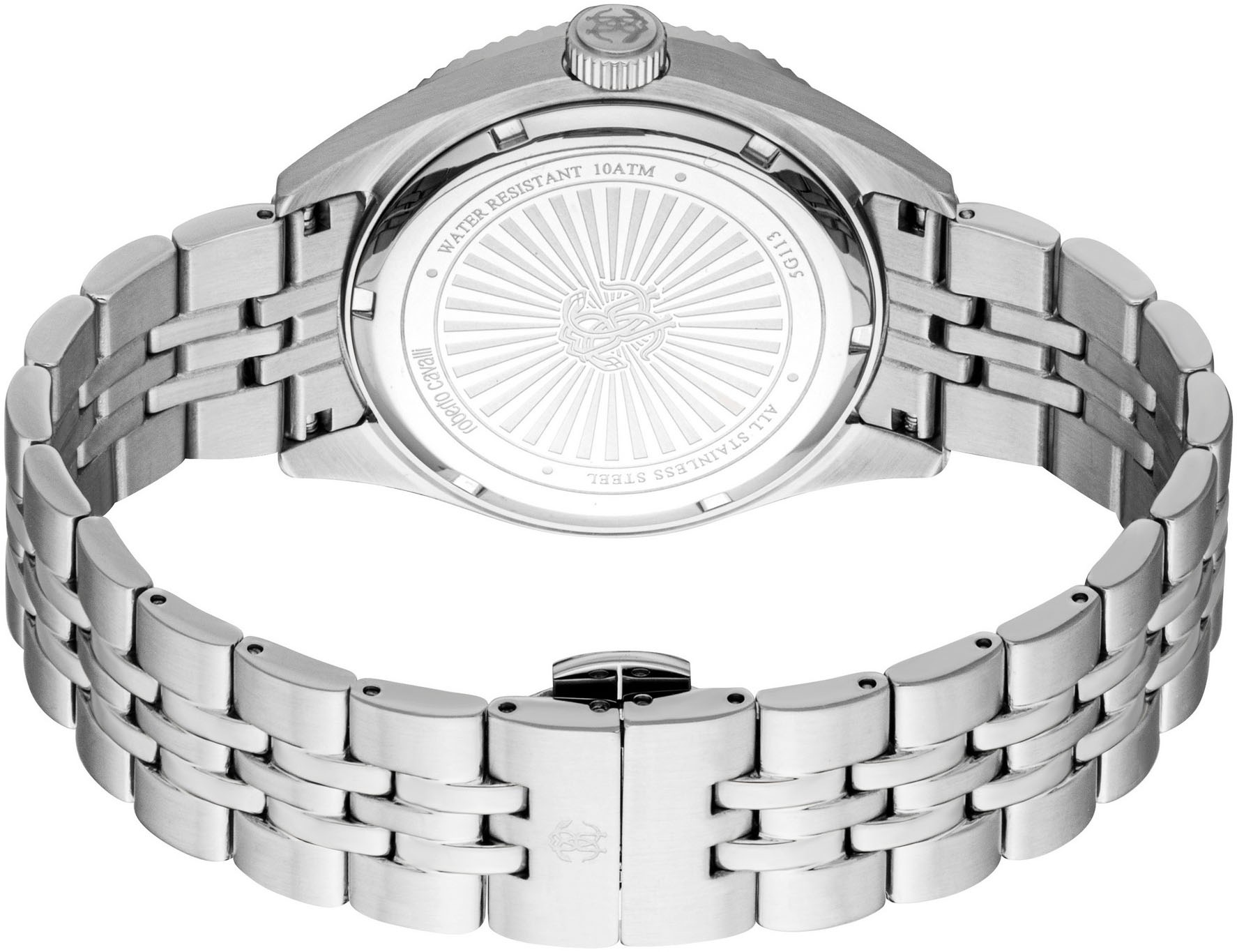 roberto cavalli Quarzuhr »Uomo Classico III« Armbanduhr, Herrenuhr, Edelstahlarmband, analog, Tag