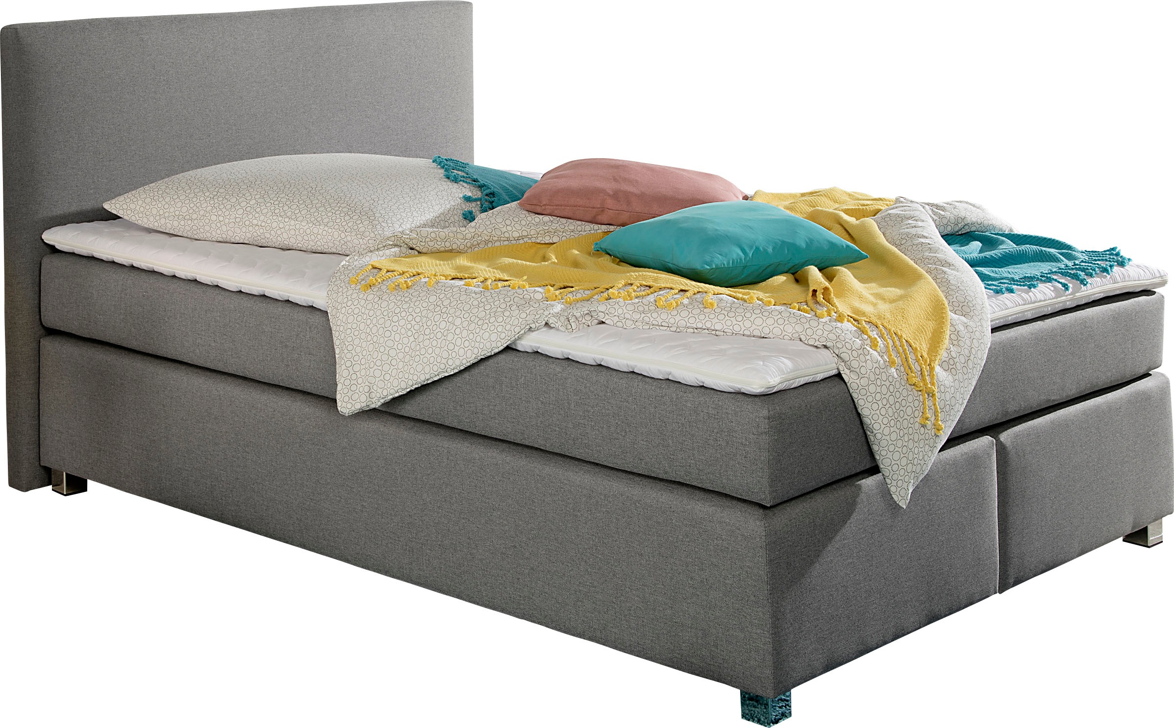 INOSIGN Boxspringbett »Eliana«, inkl. Topper, in 4 Breiten, 3 Matratzenarten und 2 Härtegraden