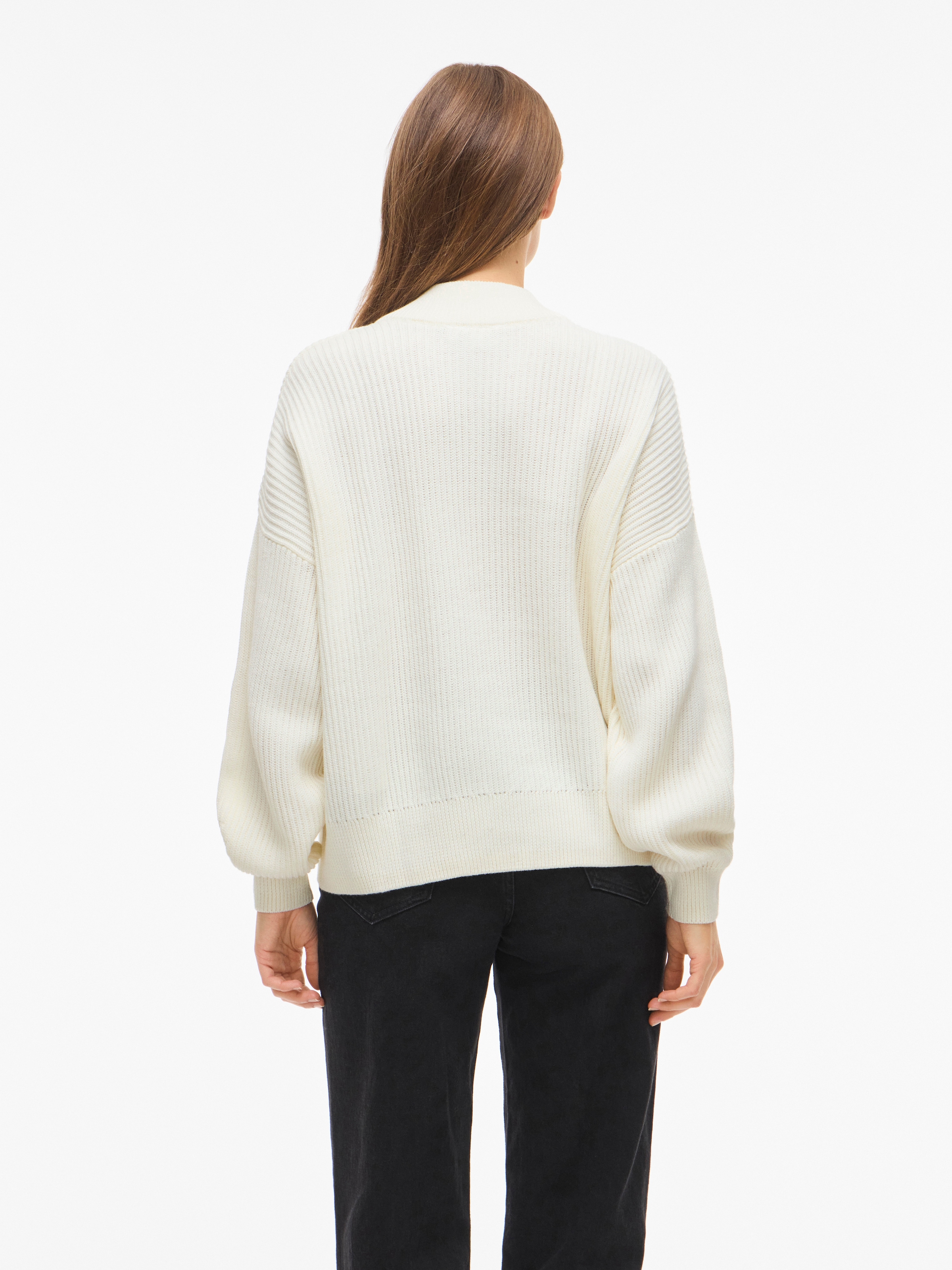 Vila Stehkragenpullover »VICHING CREW NECK L/S KNIT TOP - NOOS«