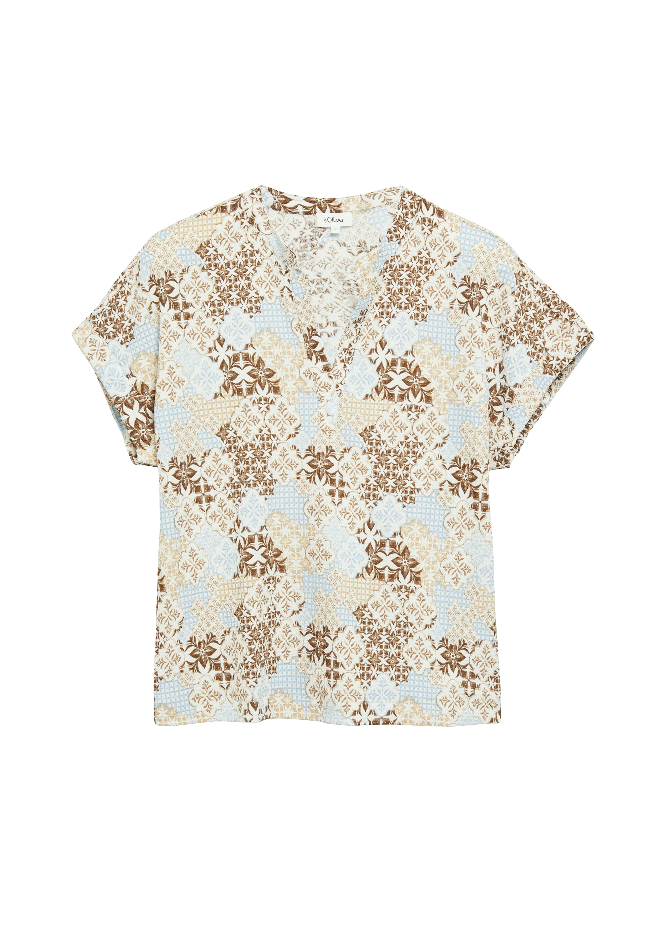 s.Oliver Blusenshirt Kurzarm Sommerbluse