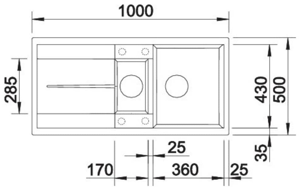 Blanco Granitspüle »METRA 6 S«, erhältlich in mehreren Farben, inkl. Multifunktionsschale Edelstahl