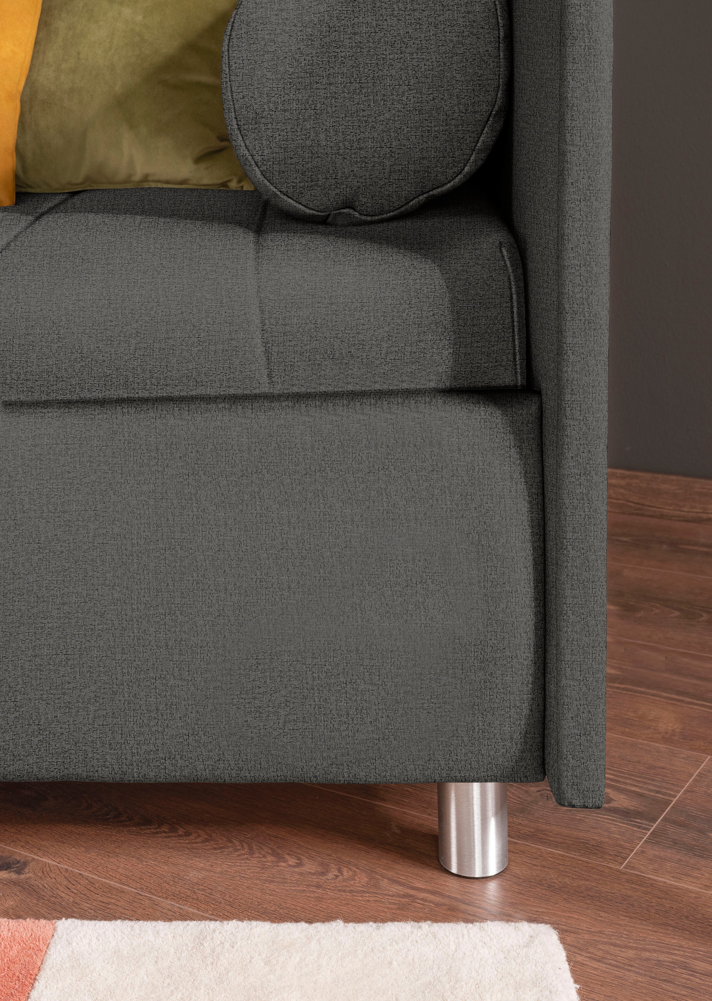 alina Schlafsofa »Kiana«, mit Bettkasten und Zierkissen, Liegefläche 90/200 cm oder 100/200 cm