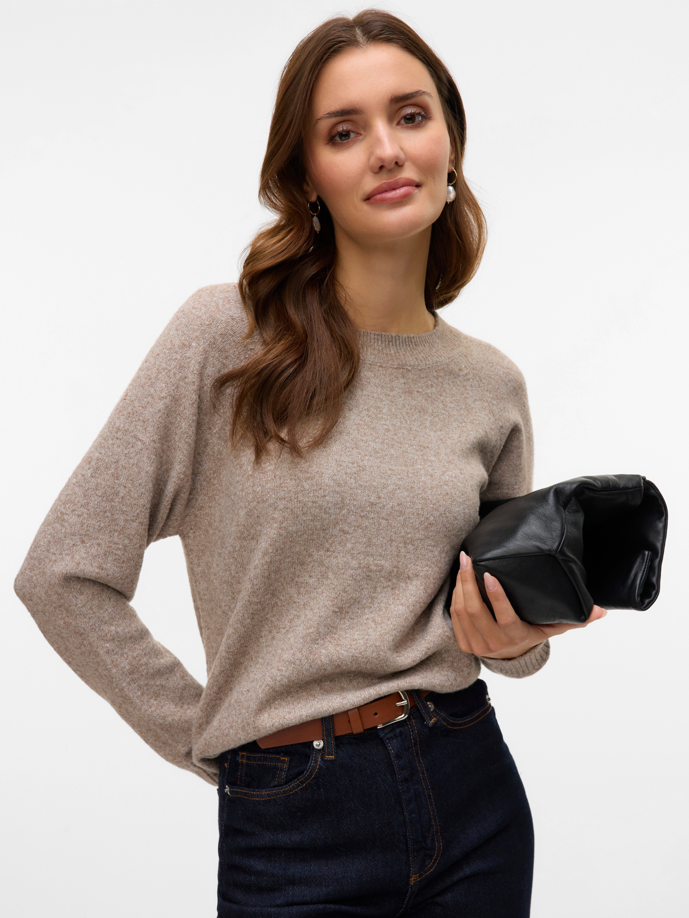 Vero Moda Rundhalspullover »VMDOFFY LS O-NECK BLOUSE GA NOOS«