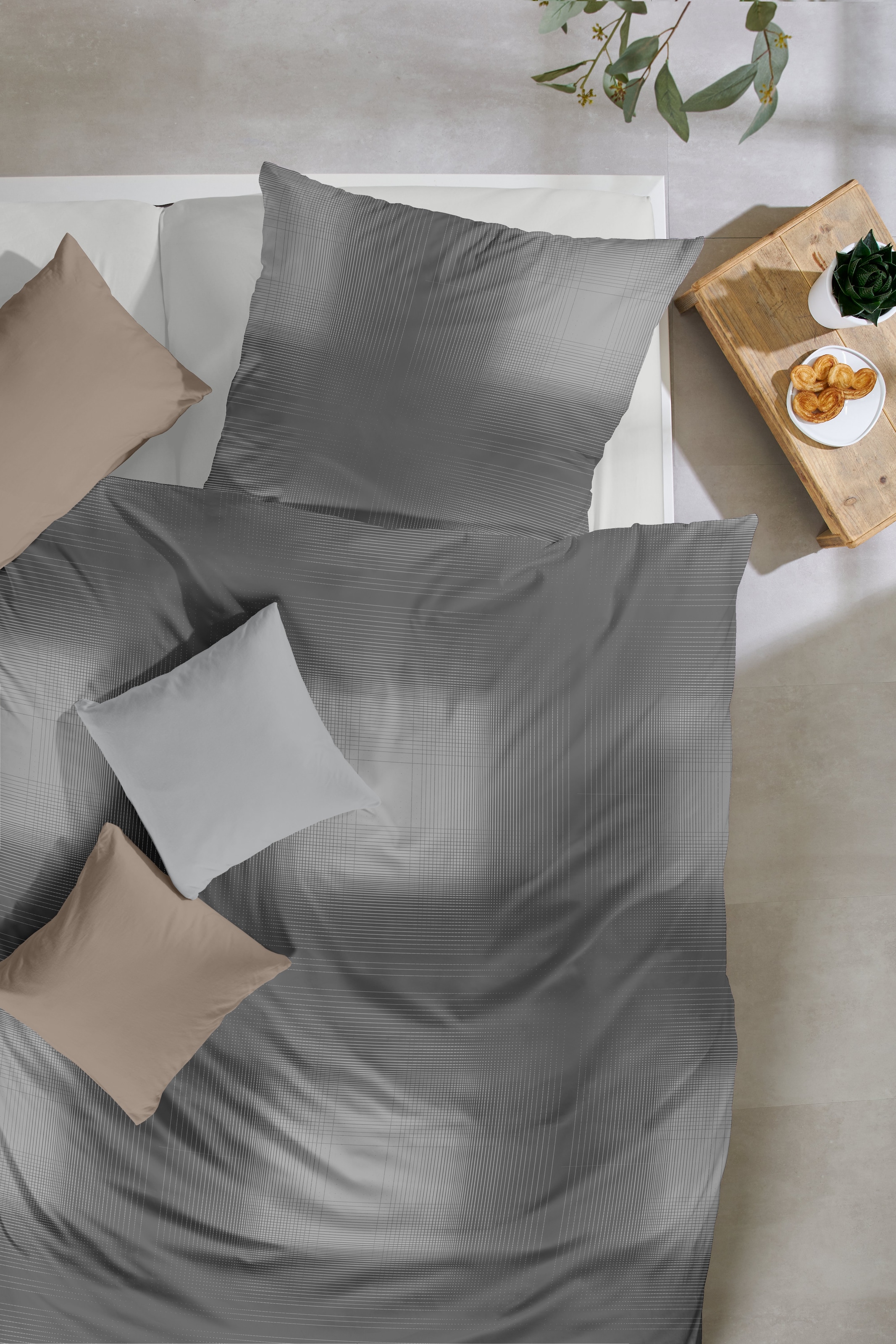 Primera Bettwäsche »Edelflanell-Bettwäsche Grazia« 2 Stk. tlg. mit modernem Karomuster