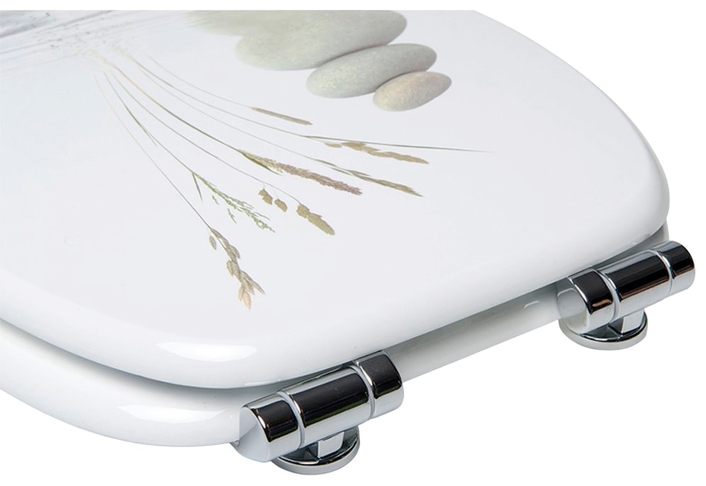 Sanilo Badaccessoire-Set »Balance«, (Komplett-Set, 3 tlg.), bestehend aus WC-Sitz, Badteppich und Waschbeckenstöpsel