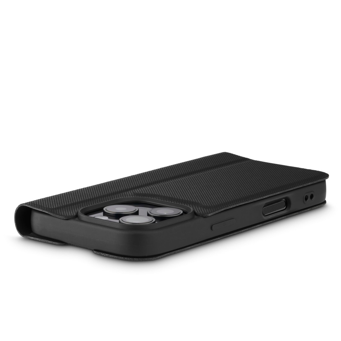 Hama Smartphone-Hülle »Handytasche Booklet für Apple iPhone 16 Pro mit Kartenfächer, Schwarz«, iPhone 16 Pro, Standfunktion, Kartenfächer
