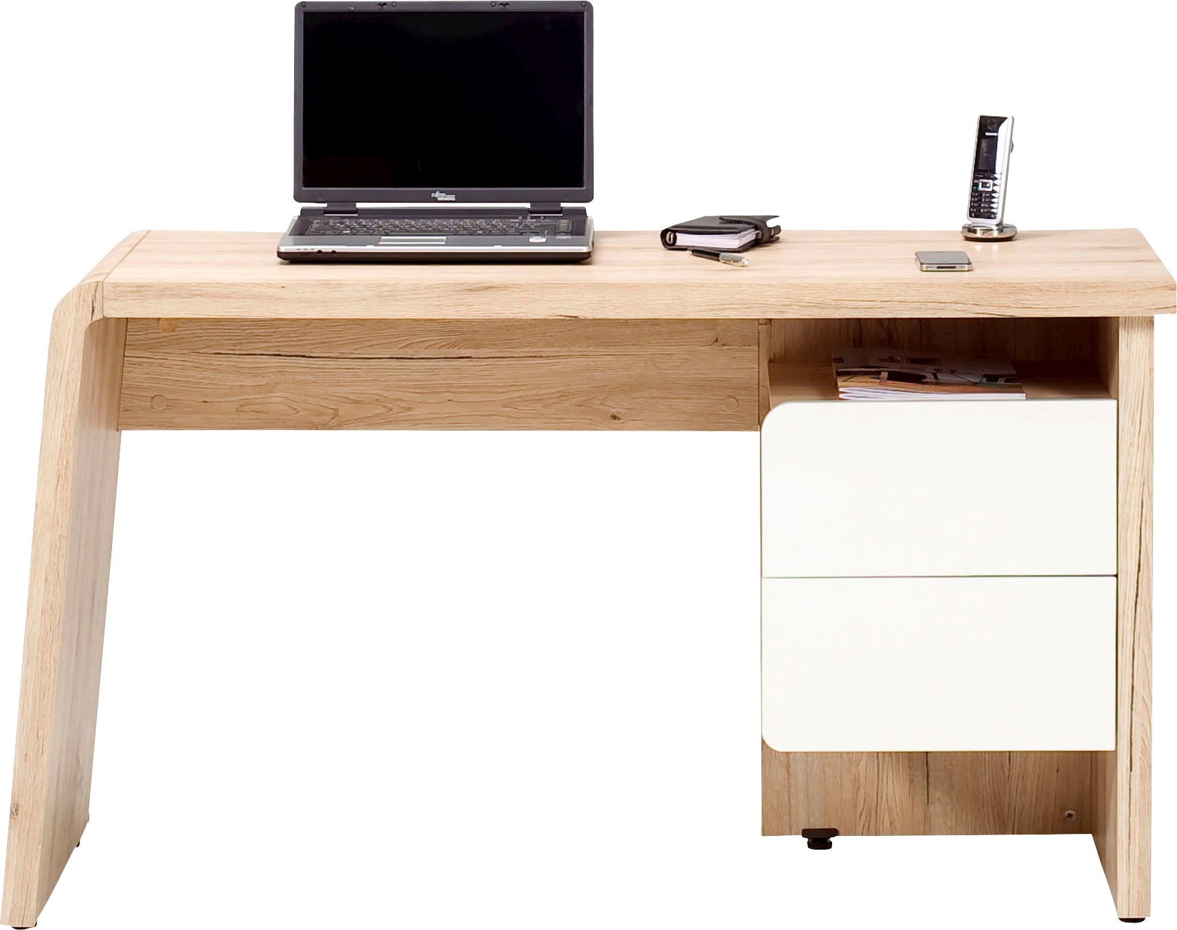 Schreibtisch »Culture«, mit edlen Abrundungen, in Scandi Design