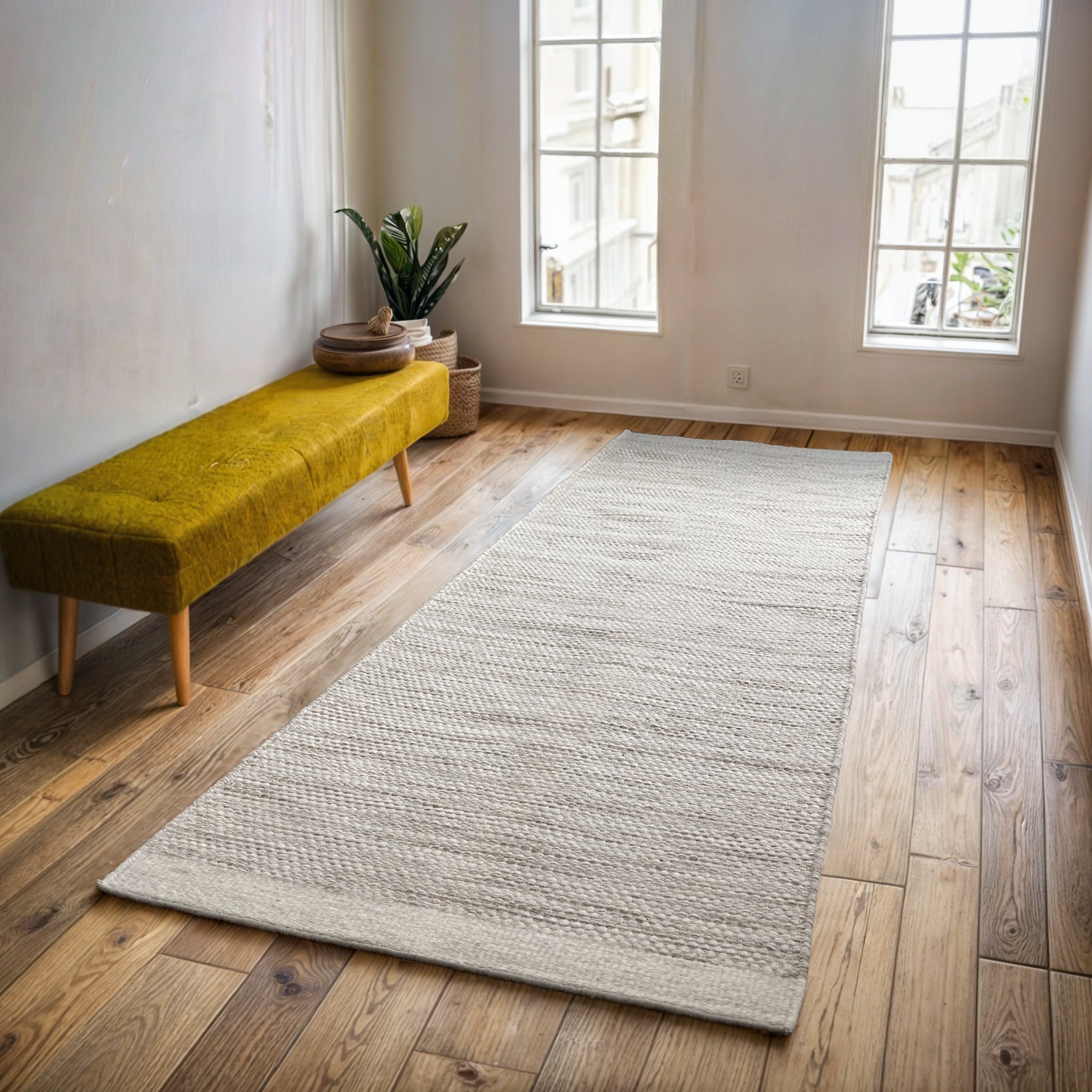 OTTO home Wollteppich »Woolscape« rechteckig 10 mm Höhe Wendeteppich, handg günstig online kaufen