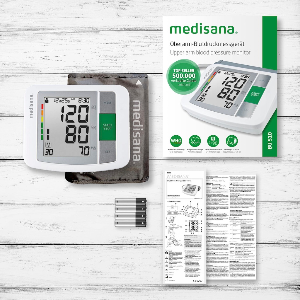 Medisana Oberarm-Blutdruckmessgerät »BU510«