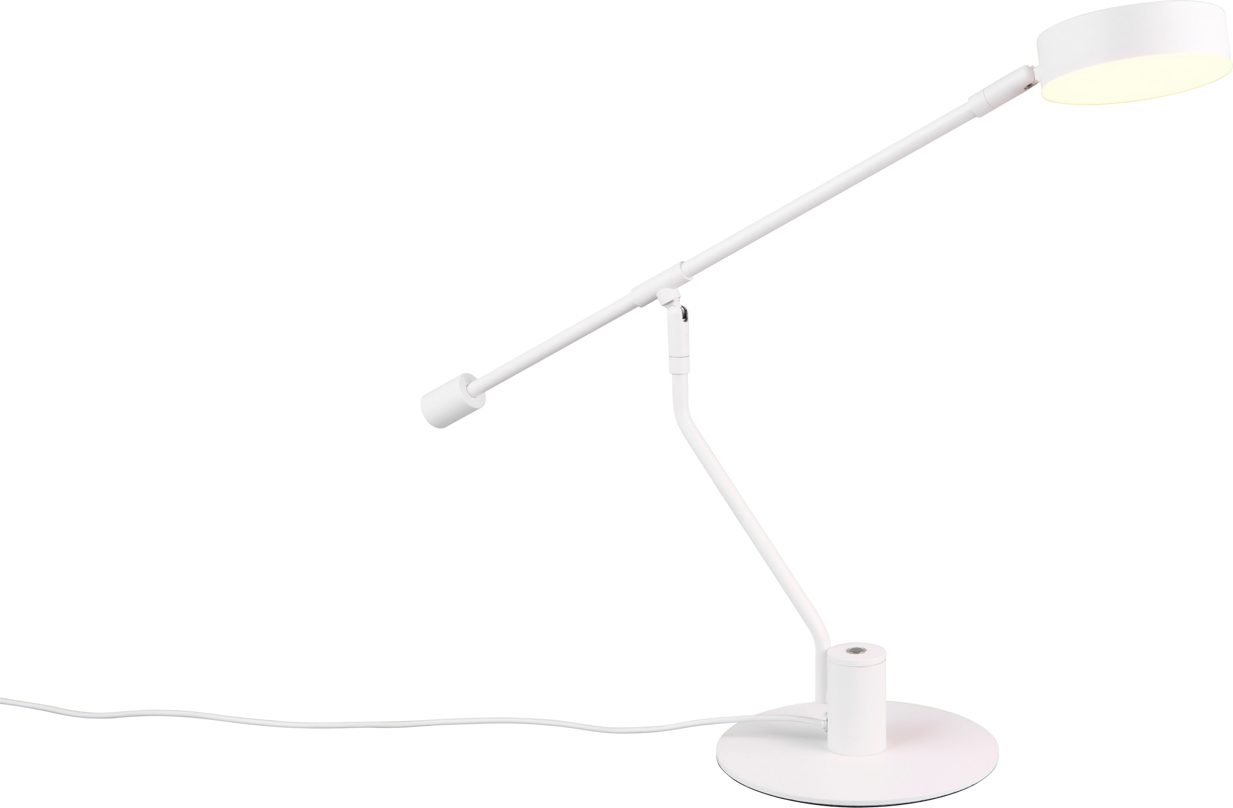 TRIO Leuchten LED Schreibtischlampe »MANDURO, LED Tischleuchte Leseleuchte 6W 560 Lumen CCT dimmbar« LED-Board 1 Stk. Farbwechsler 2700-6500K warmweiß bis kaltweiß und per Touch stufenlos dimmbar