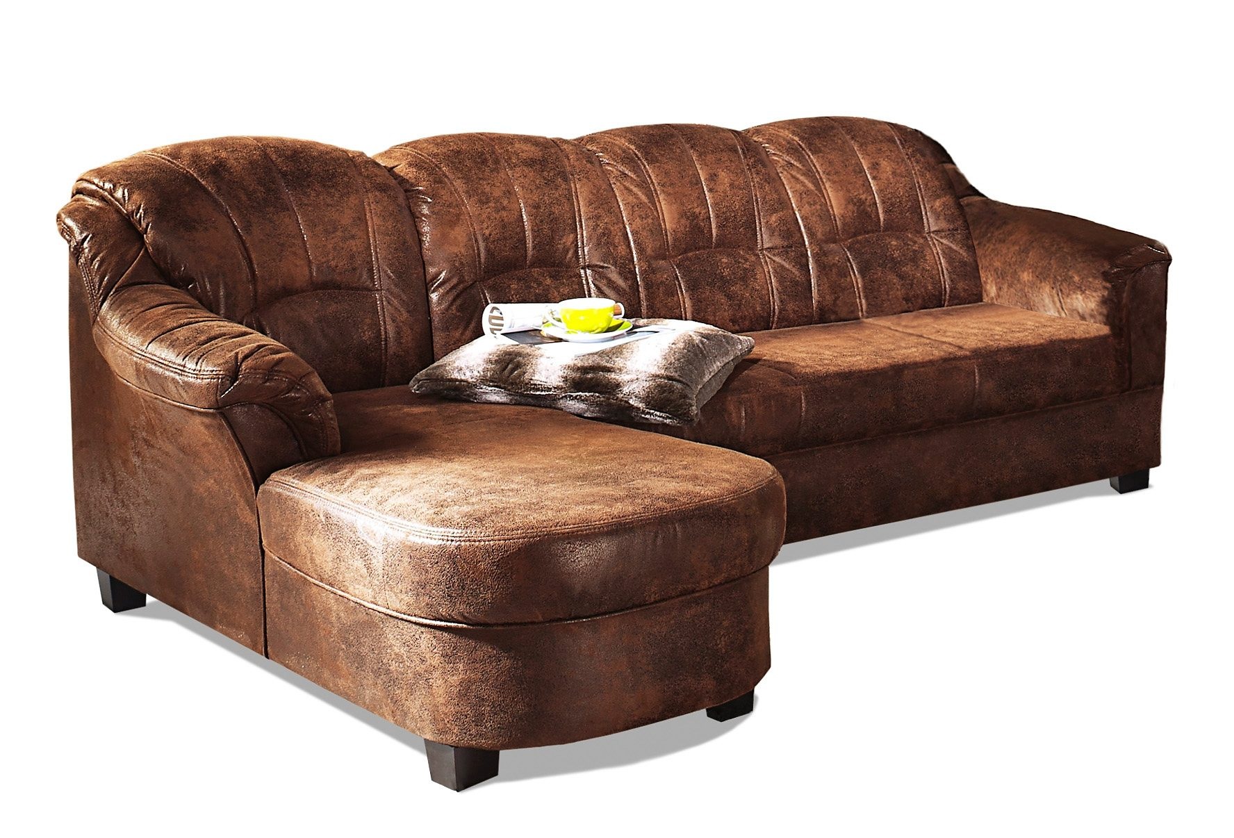 Home affaire Ecksofa »Budapest zeitlos & elegant, bequeme Armlehnen, L-Form günstig online kaufen