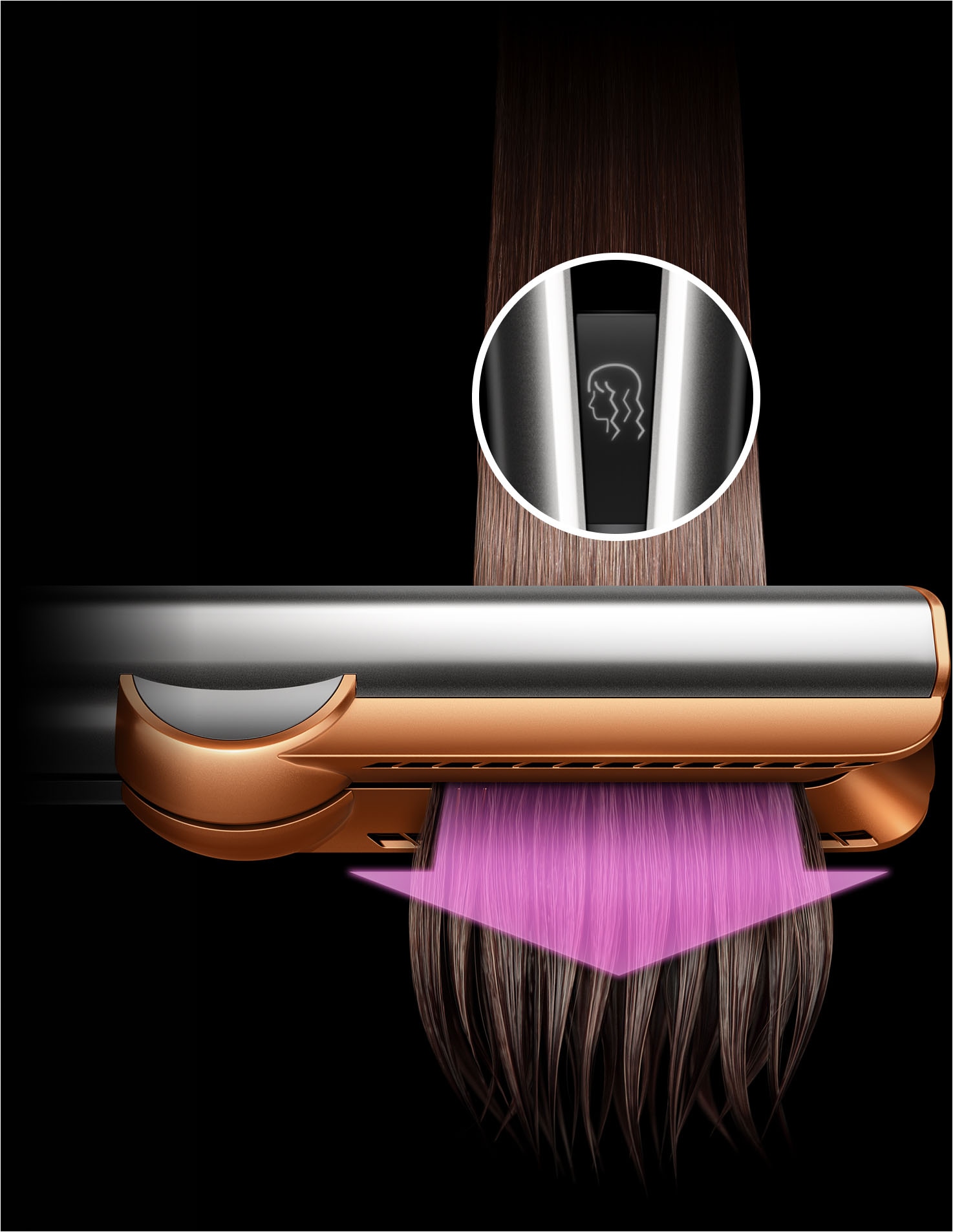 DYSON Luftstrom-Haarglätter »Airstrait HT01« - nur mit Luft. Ohne Hitzeschäden.1 Ohne Heizplatten