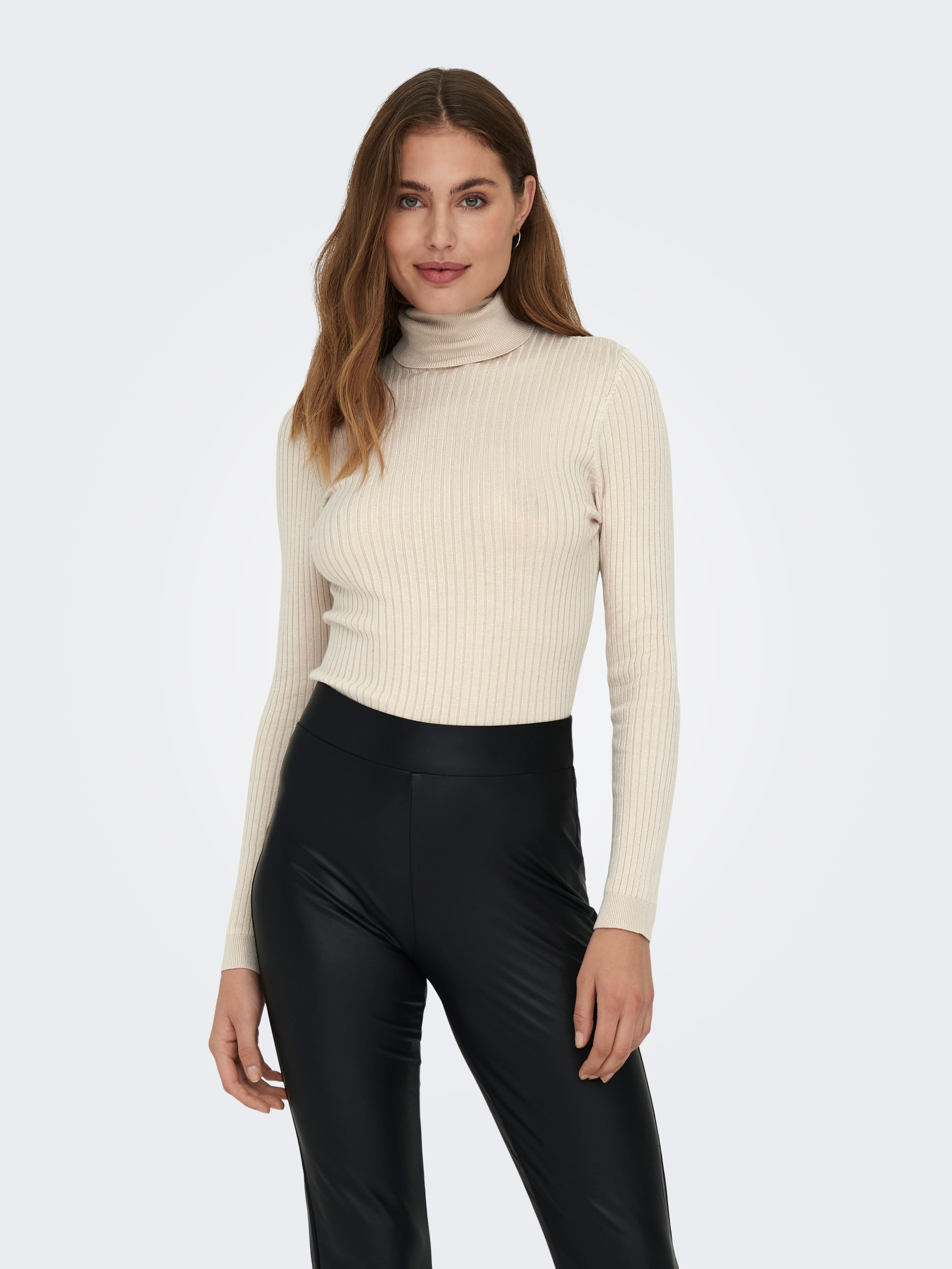 ONLY »ONLKAROL L/S ROLLNECK PULLOVER KNT NOOS« Viskosemischung