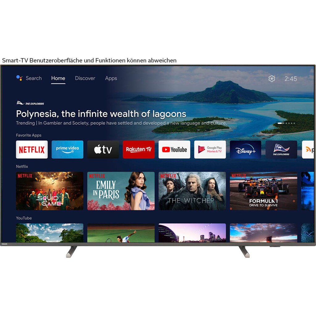 Philips LED-Fernseher »43PUS8107/12«, 108 cm/43 Zoll, 4K Ultra HD, Smart-TV-Android TV