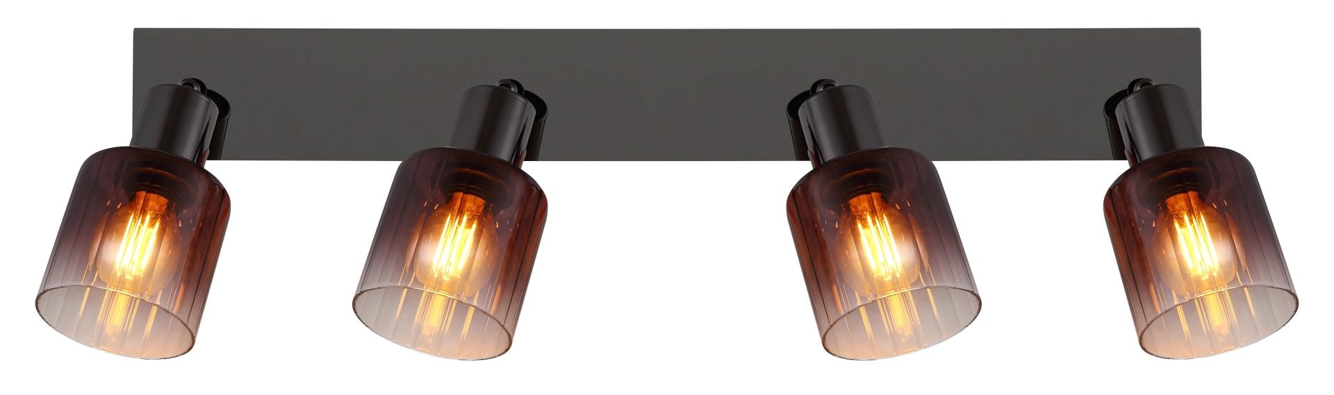 GLOBO LIGHTING Strahler »SATELLA«, Leuchtmittel E14 | ohne Leuchtmittel, Glas kupferfarben, klar verlaufend