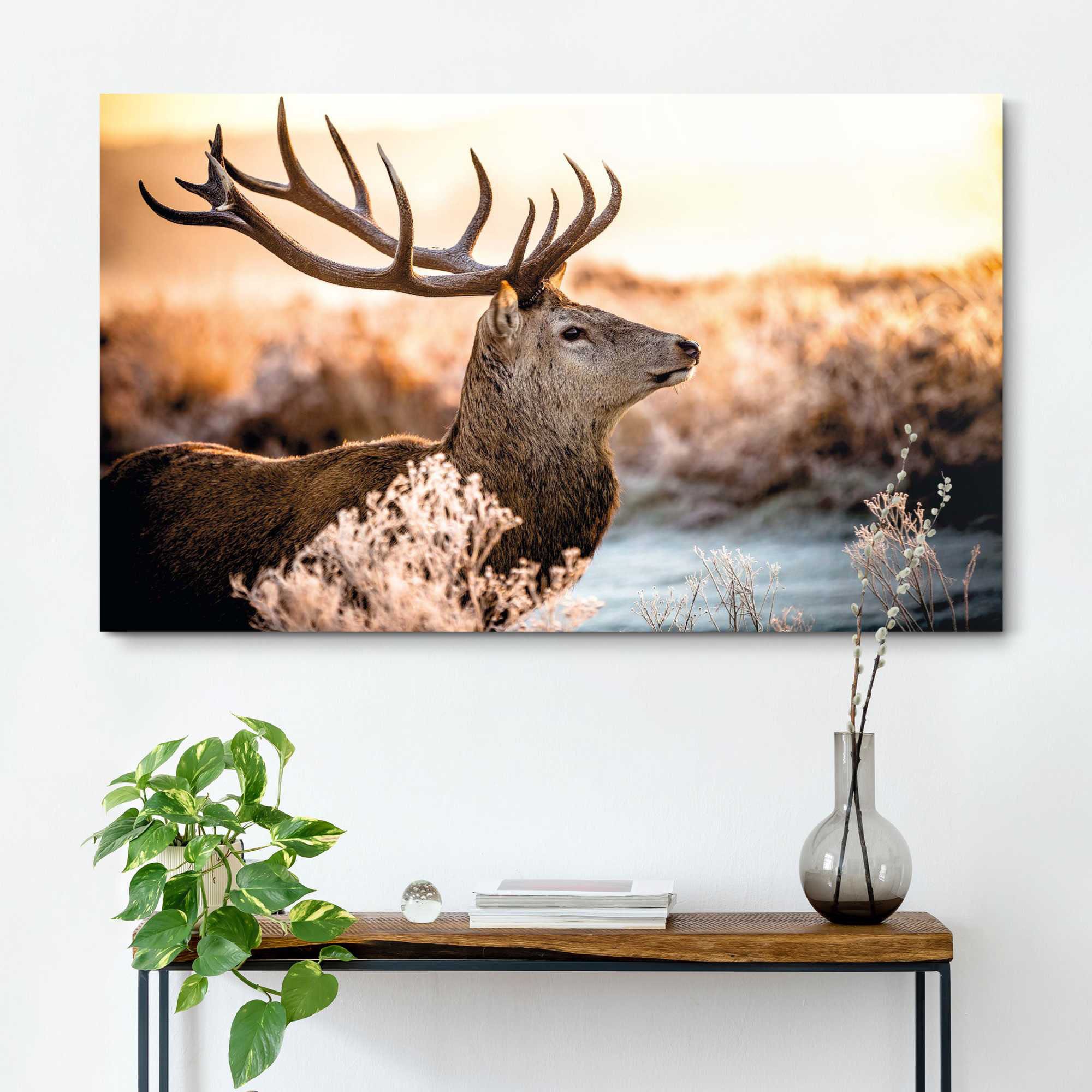 Reinders! Deco-Panel »Hirsch im Wald«, 118/70 cm