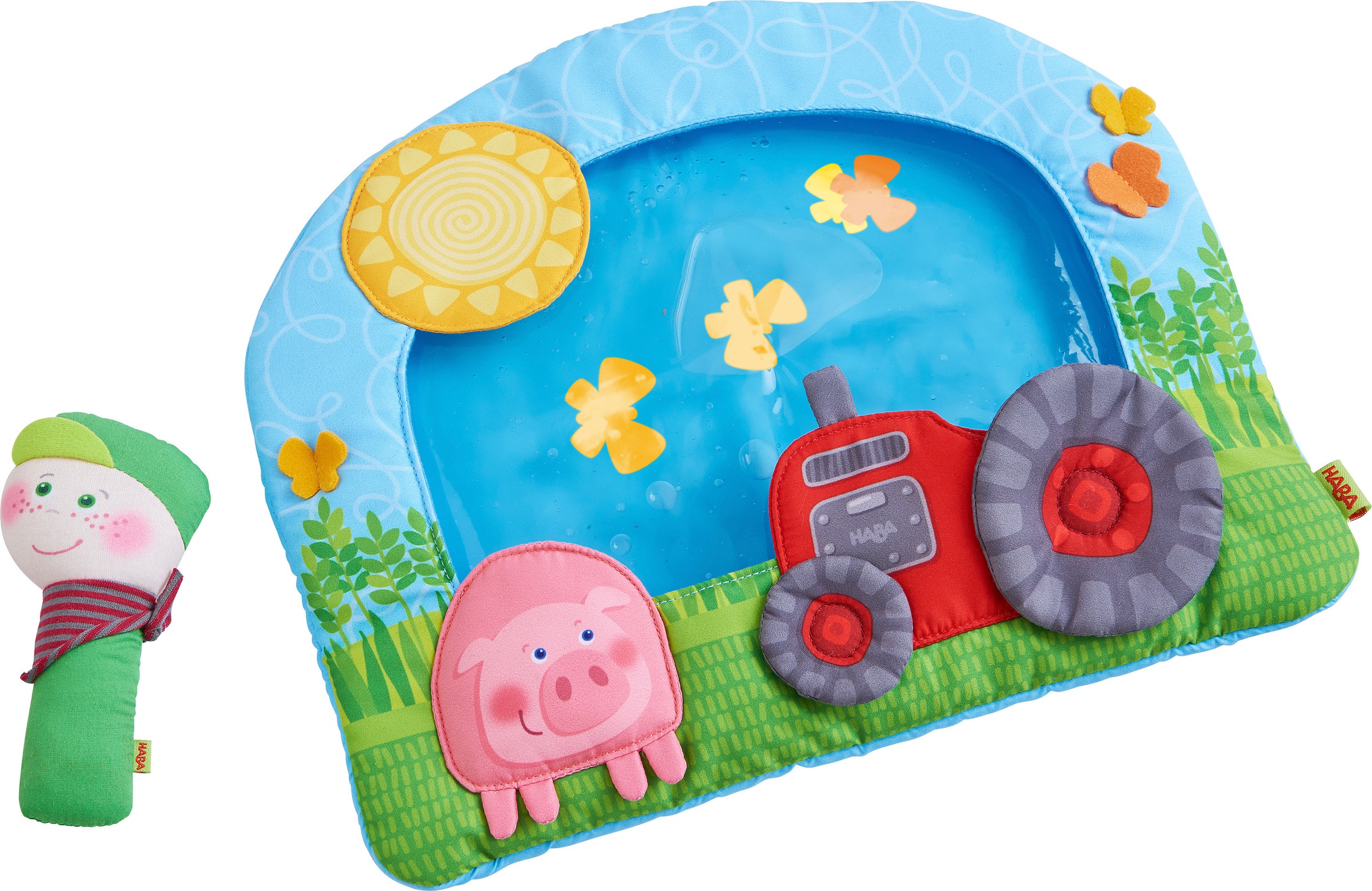 Haba Spielmatte »Wasser-Spielmatte Bauernhof«, mit Stoffpuppe