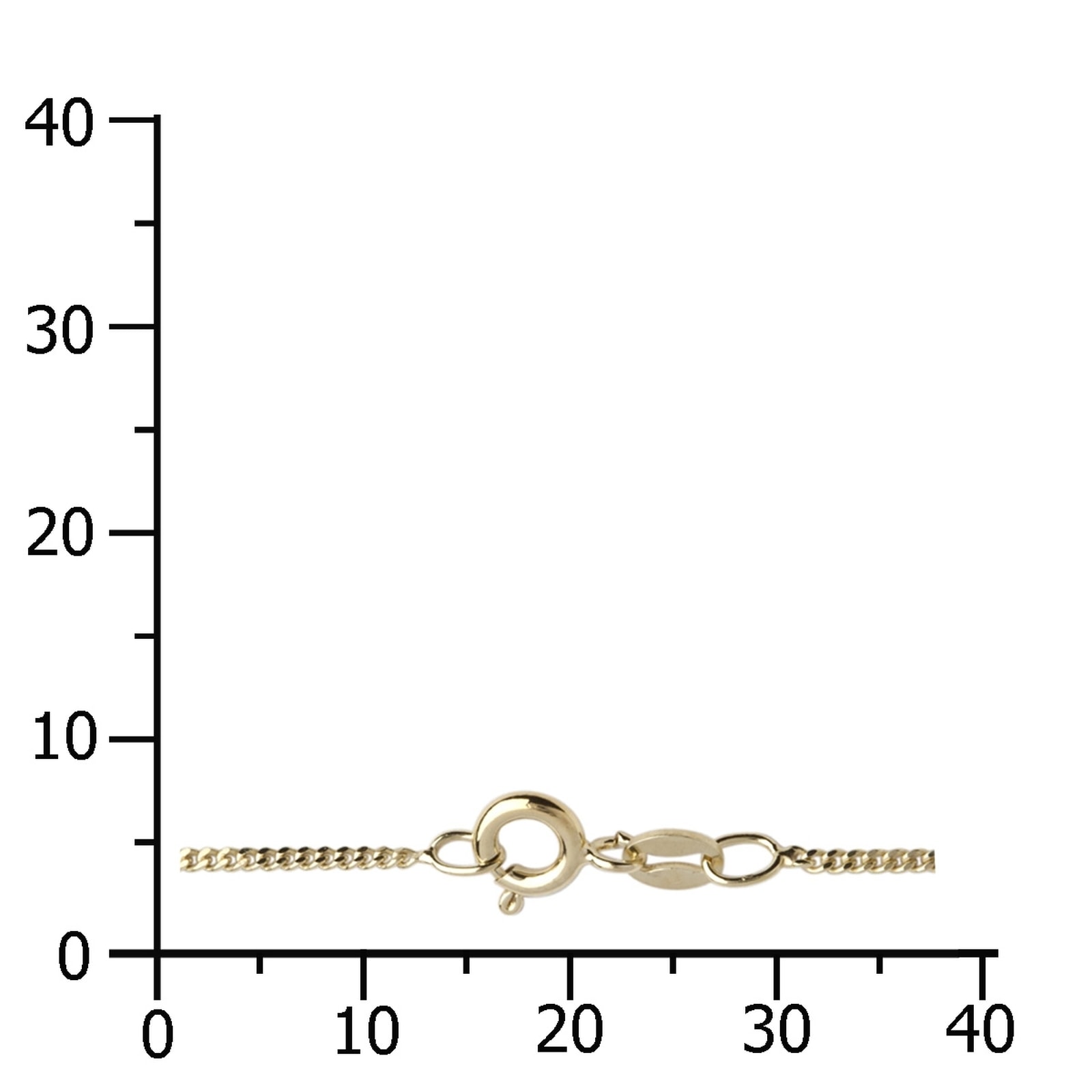 OSTSEE-SCHMUCK Goldkette »Ostsee-Schmuck Kette Panzer 1,2 mm Kette Panzer 1,2 mm«, (1 tlg.)