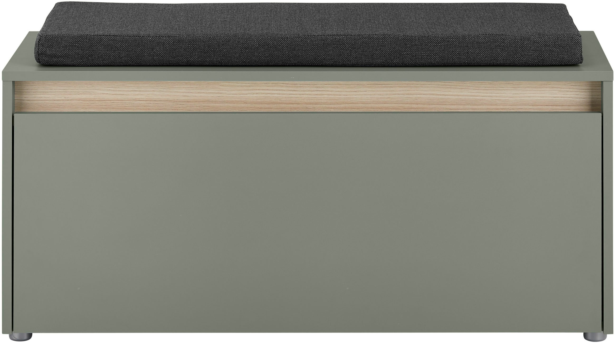 INOSIGN Polsterbank »GiRON/CiTY, Garderobenbank mit Klappe, Sitzbank in vier Farben«, (2 St.), viel Stauraum, Platz für ca. 8 Paar Schuhe, 100 cm breit