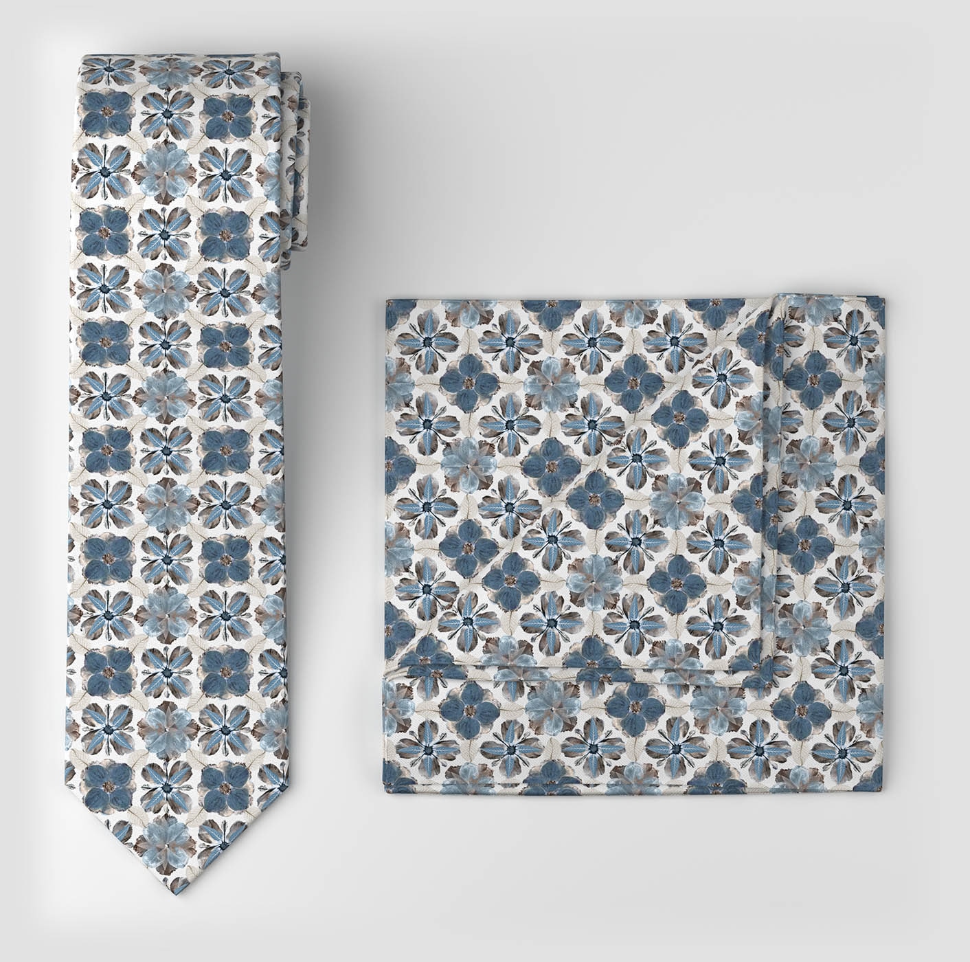 OLYMP Krawatte 2 Stk. Set mit Einstecktuch