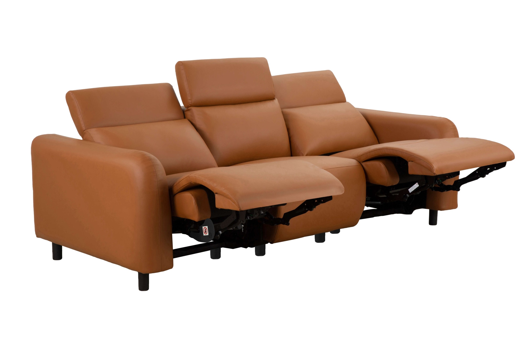 Home affaire 3-Sitzer »SKAANE Kunstleder, 229 cm, manuelle-u. elektrische Relaxfunktion«, Relax-Funktion in 2 Sitzen, Kopfteilverstellung, Federkernpolsterung