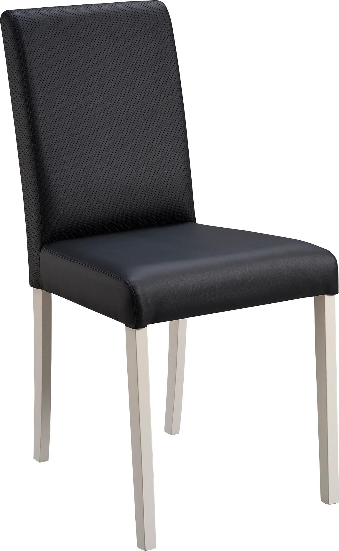 massivline&more 4-Fußstuhl »Sylt«, (Set), 2 St., Kunstleder, Gestell aus Ma günstig online kaufen