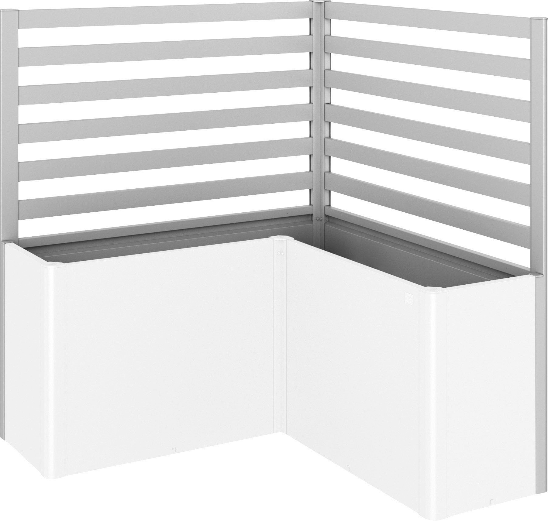 BIOHORT Rankgitter für Hochbeet Belvedere L150 silberfarben-metallic