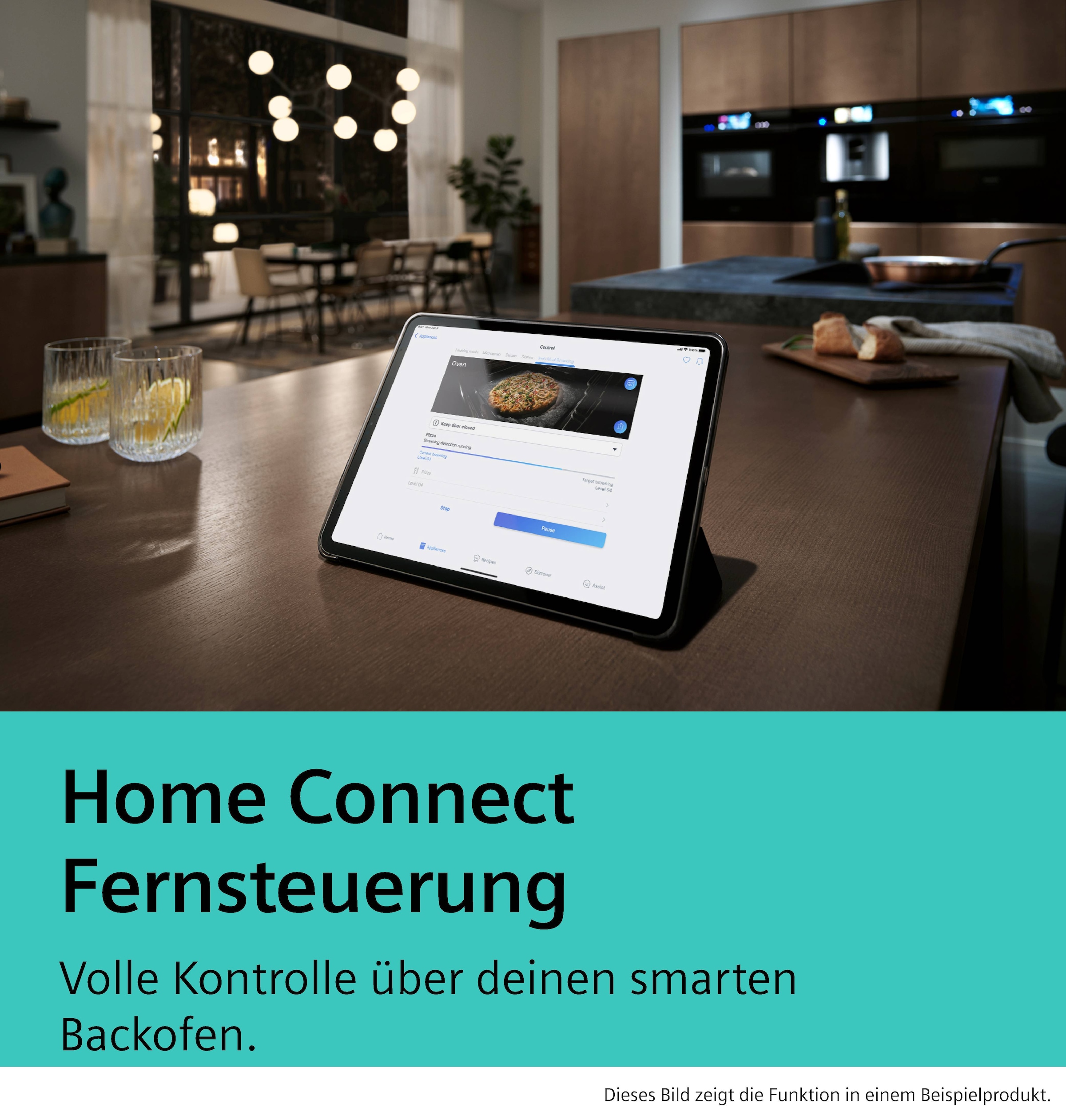 SIEMENS Einbaubackofen iQ700 »HB778G9B1« mit Teleskopauszug nachrüstbar Exzellente Ergebnisse: mit Gerichterkennung+Bräunungssensor mit Kamera
