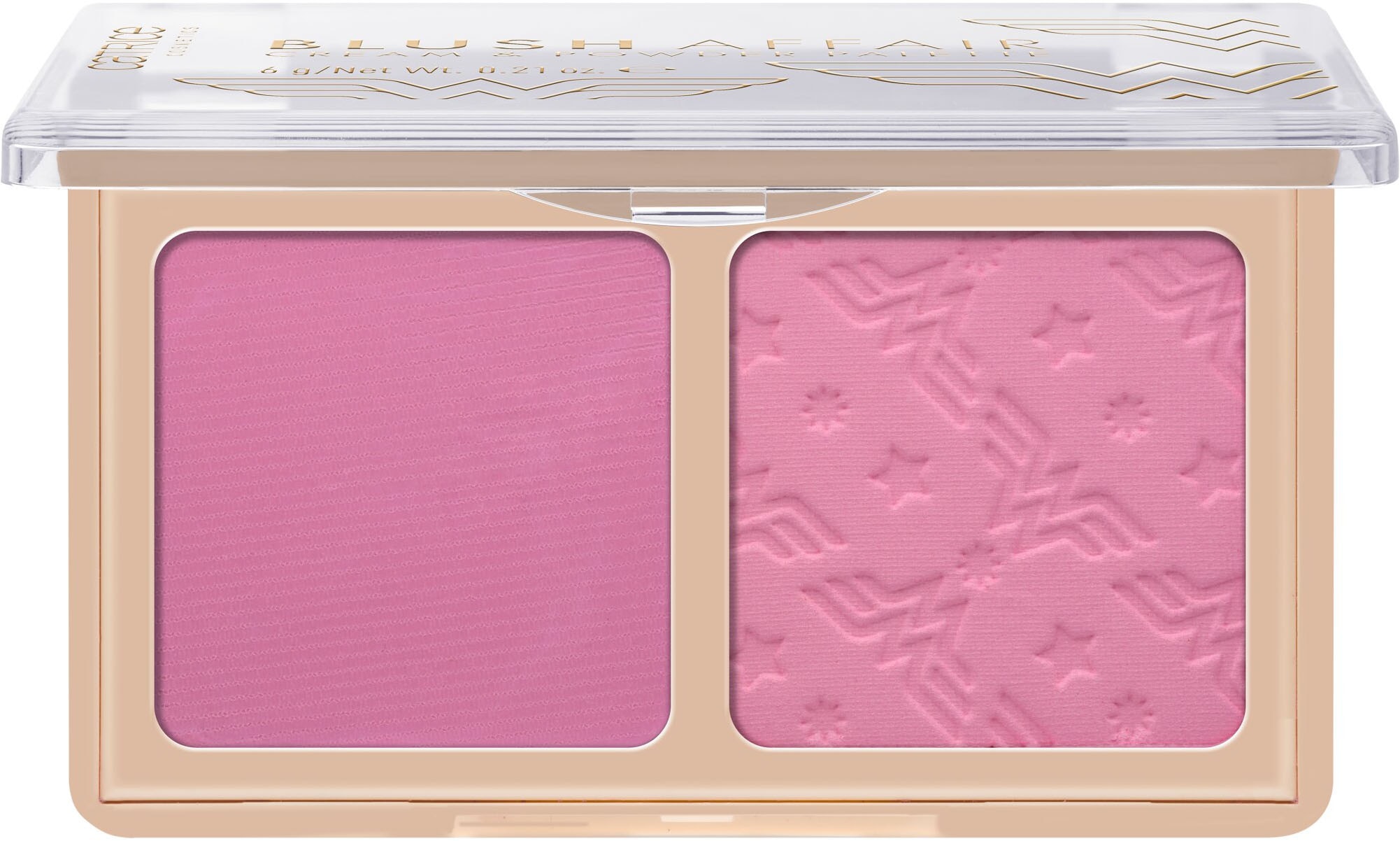 Catrice Rouge-Palette »Wonder Woman Blush Affair Cream & Powder Palette«, Variable Deckkraft, natürliches Finish, leicht verblendbar.