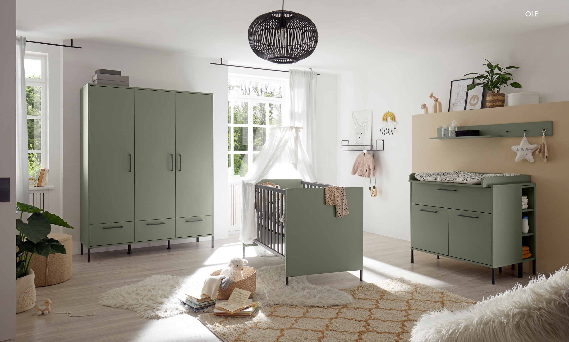 Mäusbacher Babybett, Metallfüße, Metallgriffe günstig online kaufen