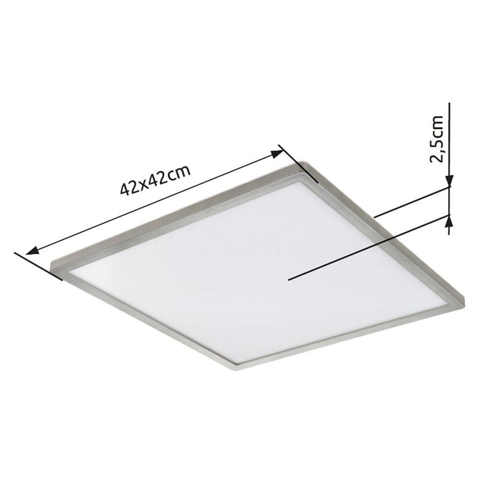 GLOBO LIGHTING LED Deckenleuchte »SAPANA« LED-Modul 1 Stk. Warmweiß Deckenlampe/Quadrat/Wohnzimmer/Schlafzimmer/modern