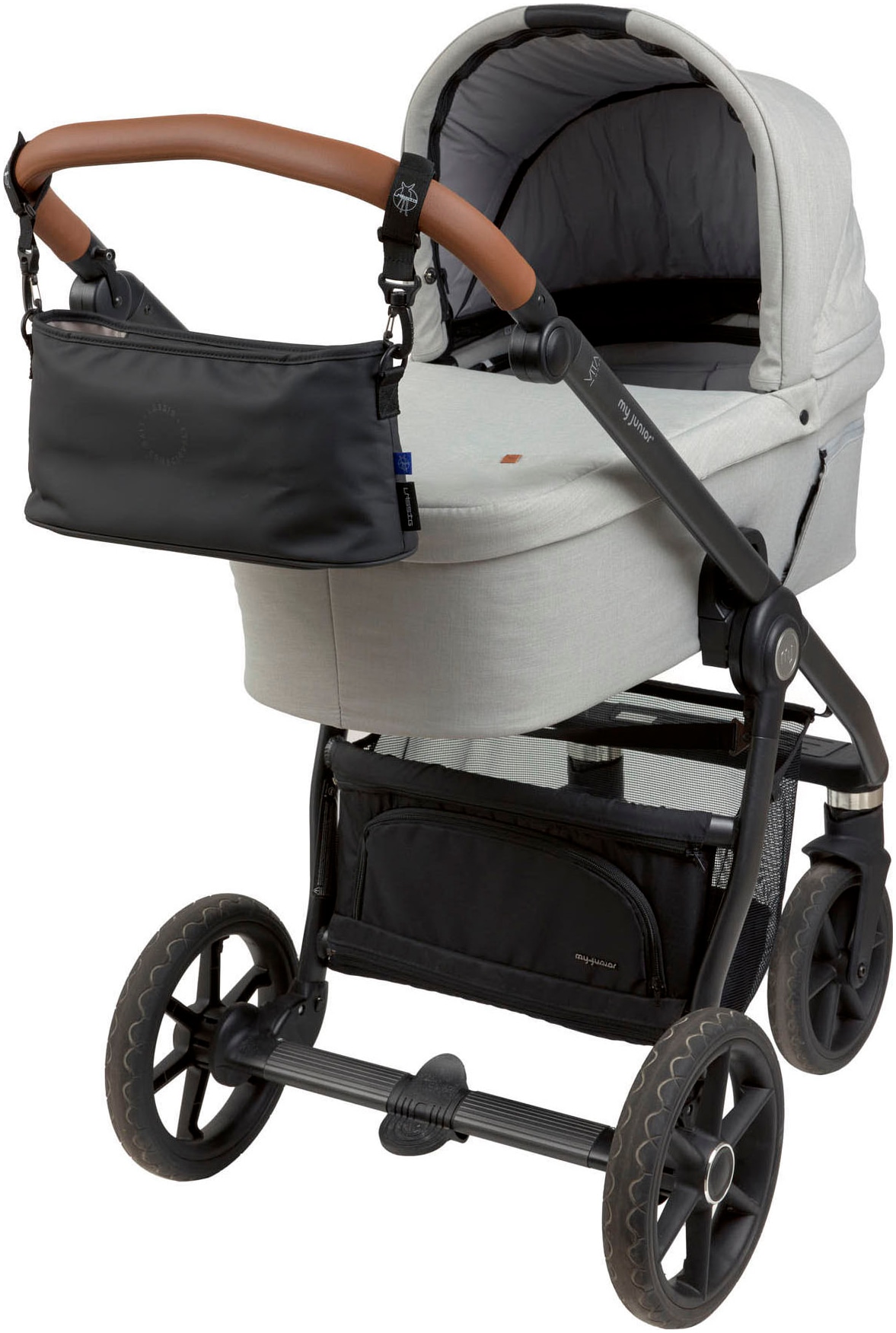LÄSSIG Kinderwagen-Tasche »Green Label, Buggy Organizer, black«, für Kinderwagen oder Buggy