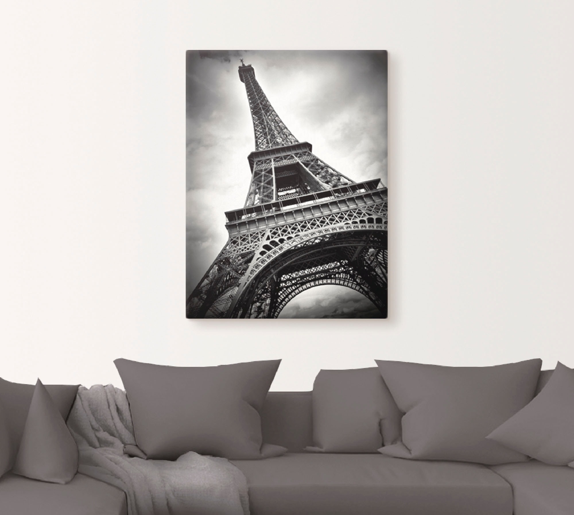 Artland Wandbild »Eiffelturm Paris«, Gebäude, (1 St.), als Leinwandbild, Po günstig online kaufen