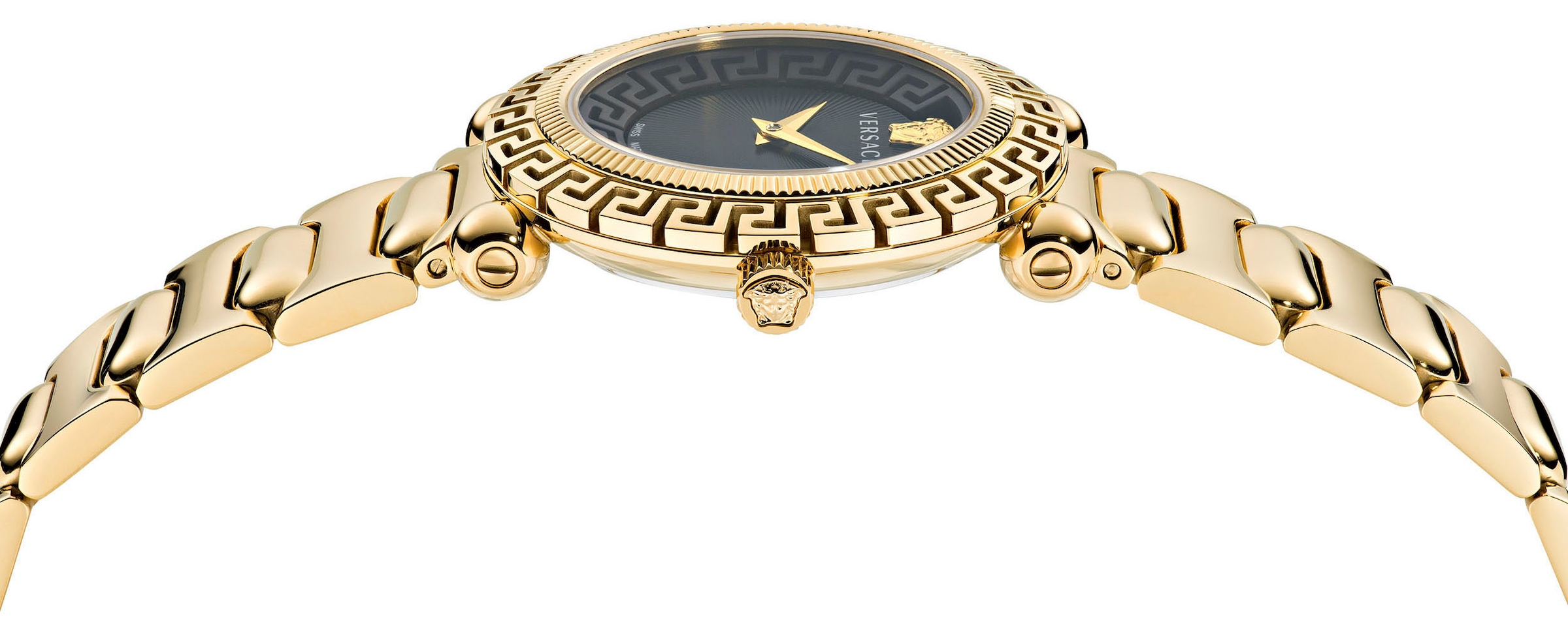 Versace Quarzuhr »GRECA TWIST, VE6I00523«, Armbanduhr, Damenuhr, Saphirglas, Swiss Made, analog