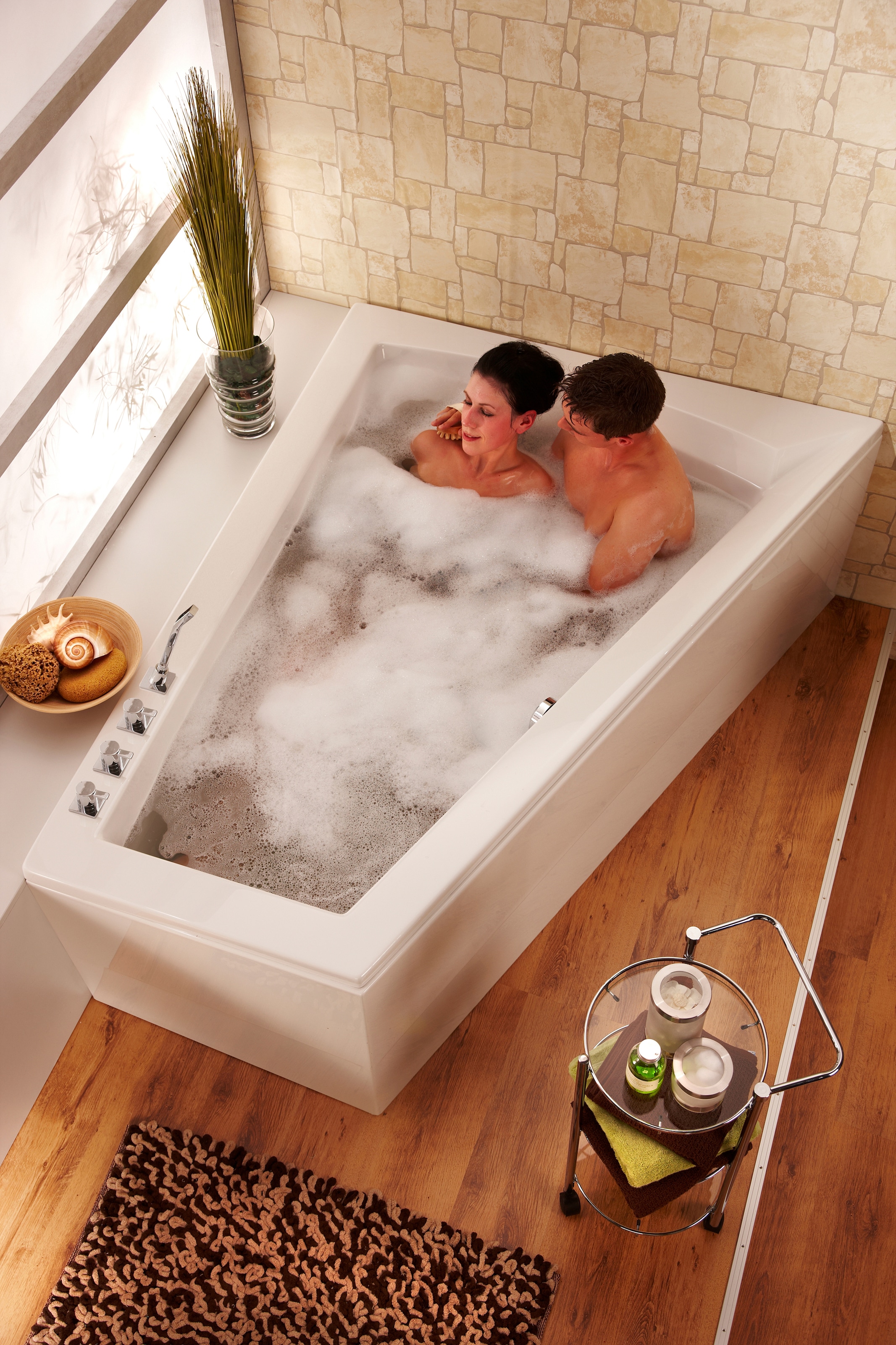 OTTOFOND Badewanne »Galia II«, für 2 Personen, mit Fußgestell auf Raten  kaufen