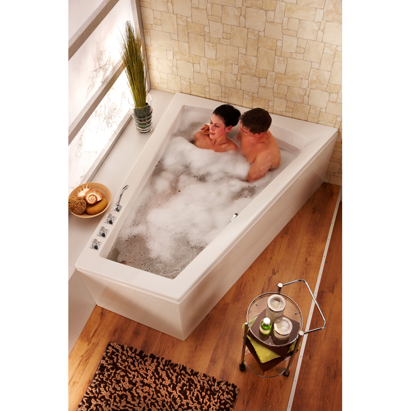 OTTOFOND Badewanne »Galia II« Höhe 50 cm verstellbare Füße für 2 Personen, mit Fußgestell, Lieferung ohne Frontschürze weiß
