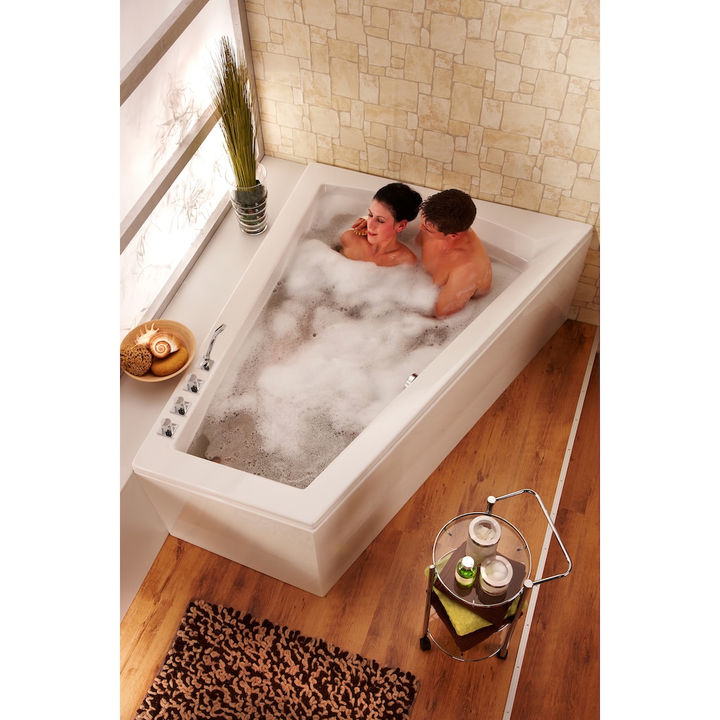 OTTOFOND Badewanne »Galia II«, für 2 Personen, mit Fußgestell, Lieferung ohne Frontschürze