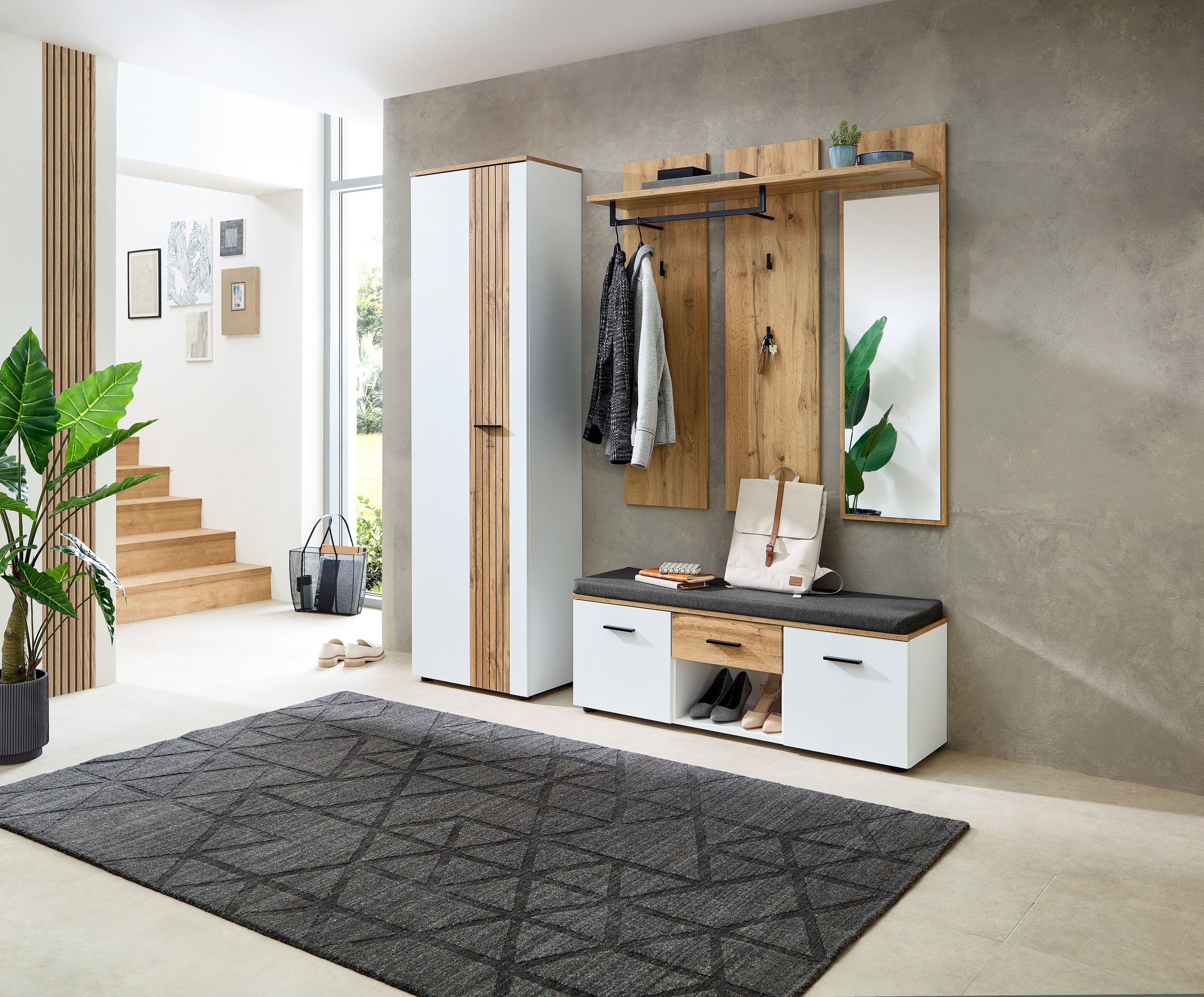 Innostyle Garderoben-Set »Garderobenset Sparks, 192x202x38cm (B/H/T)«, (3 St.)